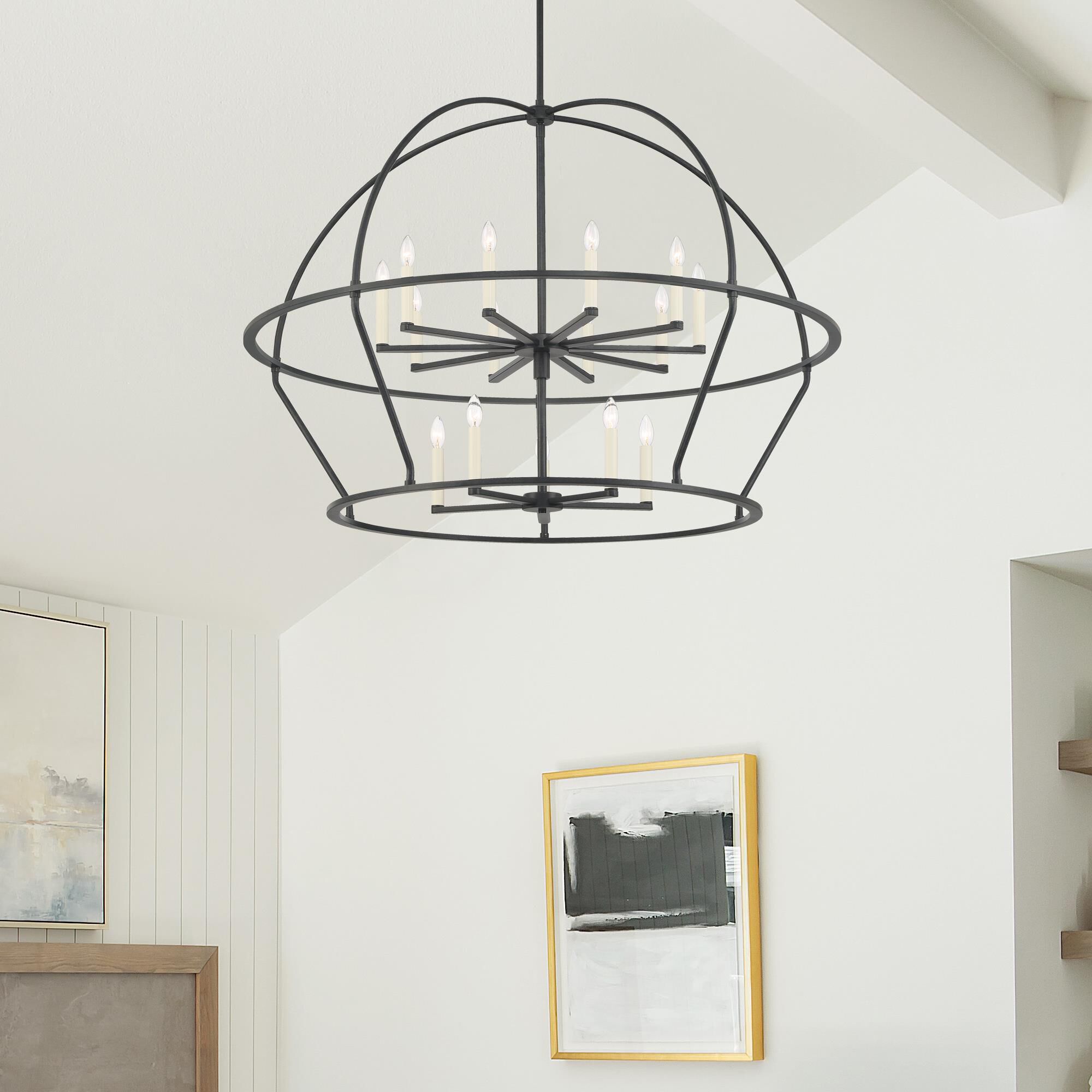Abbott 48 Inch 15 Light Chandelier by Crystorama