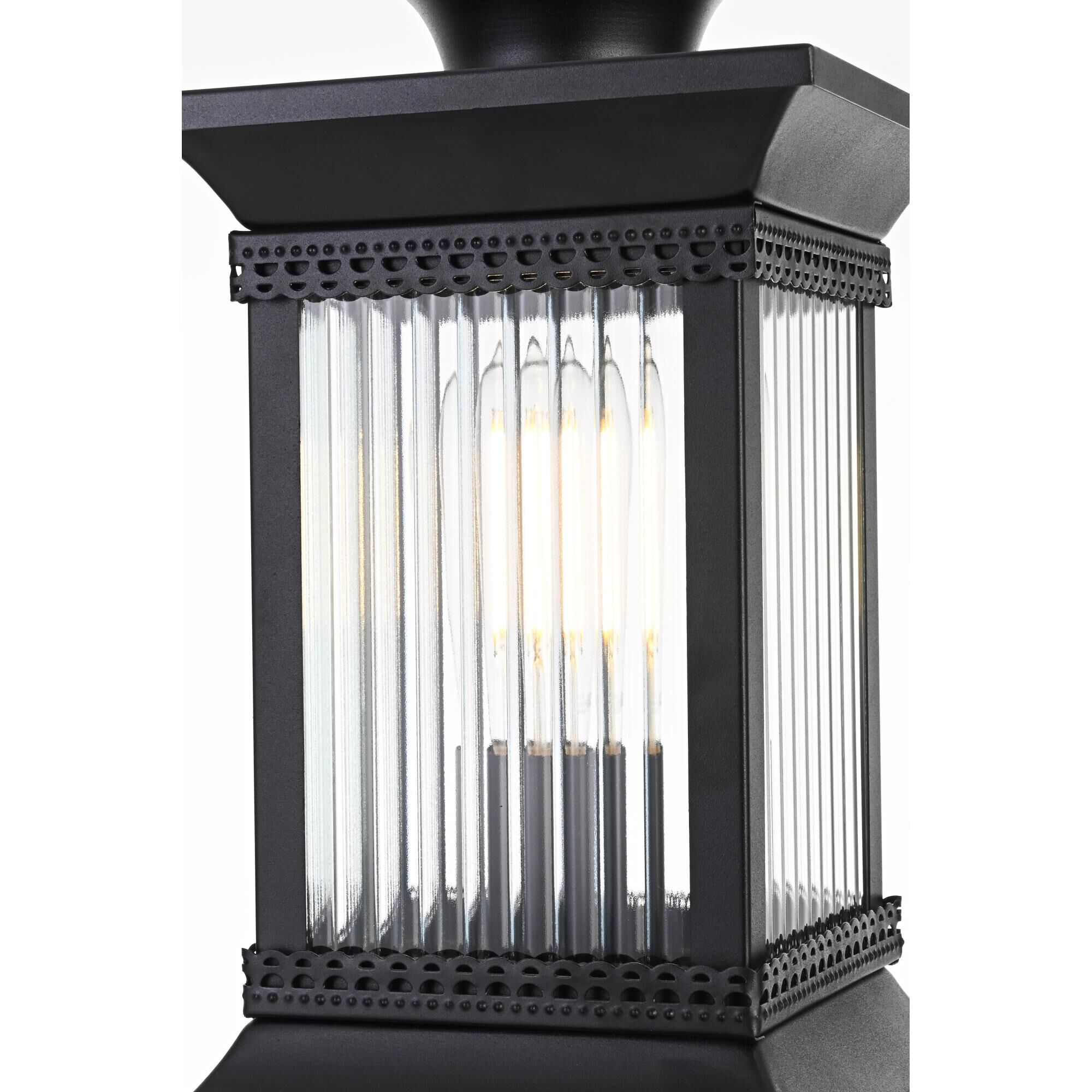 Collins 19 Inch Outdoor Post Lamp by Elegant Lighting