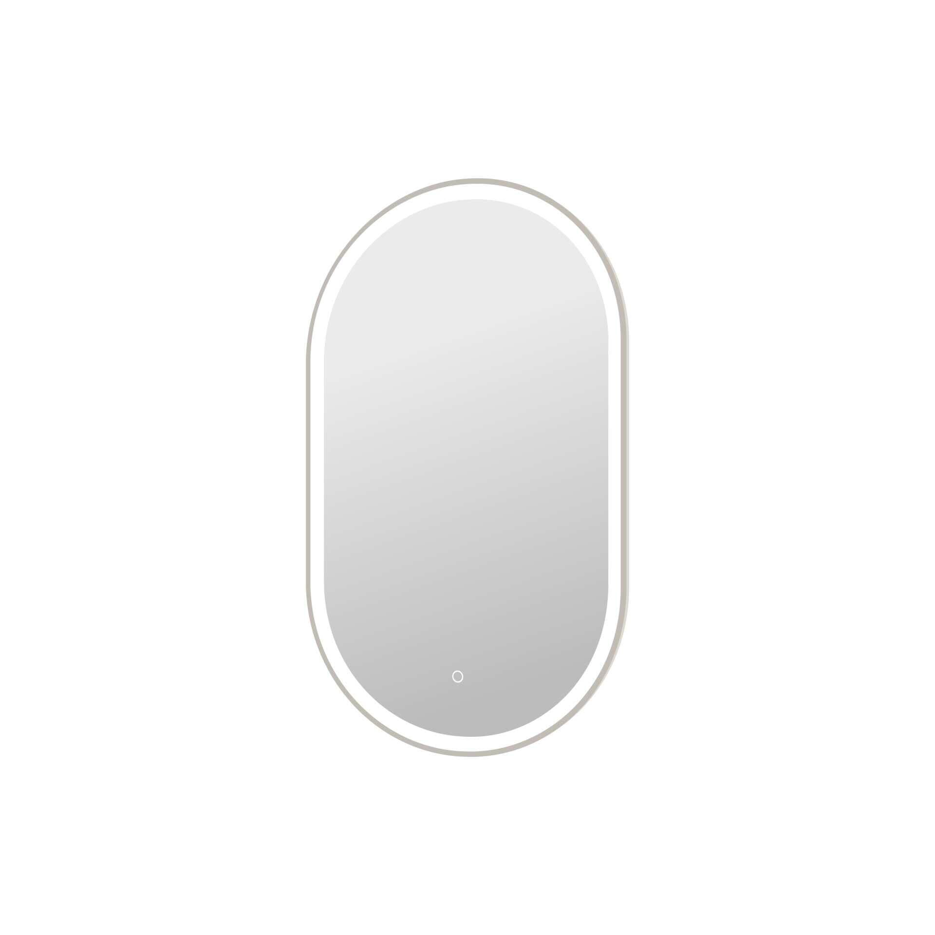 Harmoni 40 Inch Oval LED Lighted Mirror by Elegant Decor