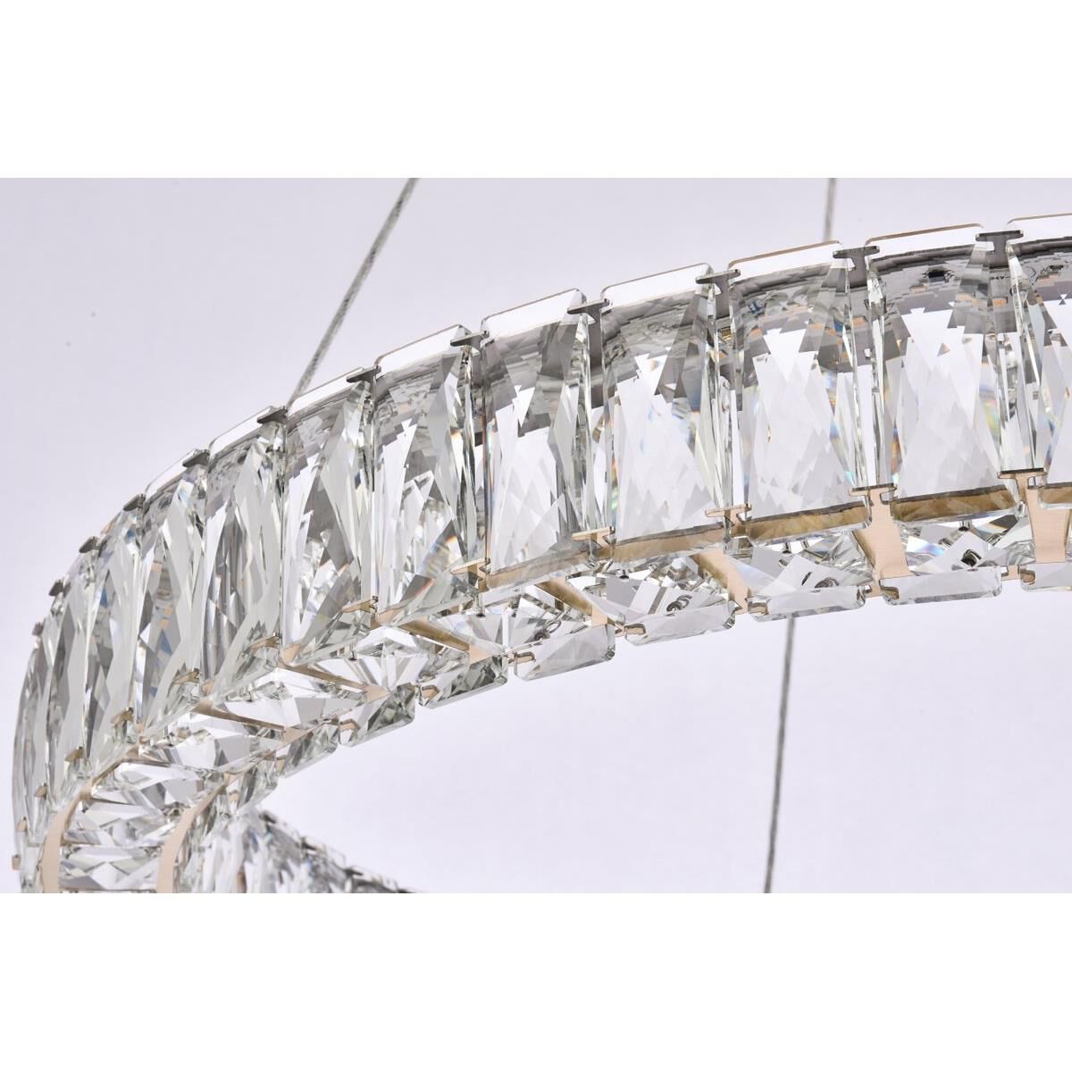 Shown in Gold finish and Clear Royal Cut crystal