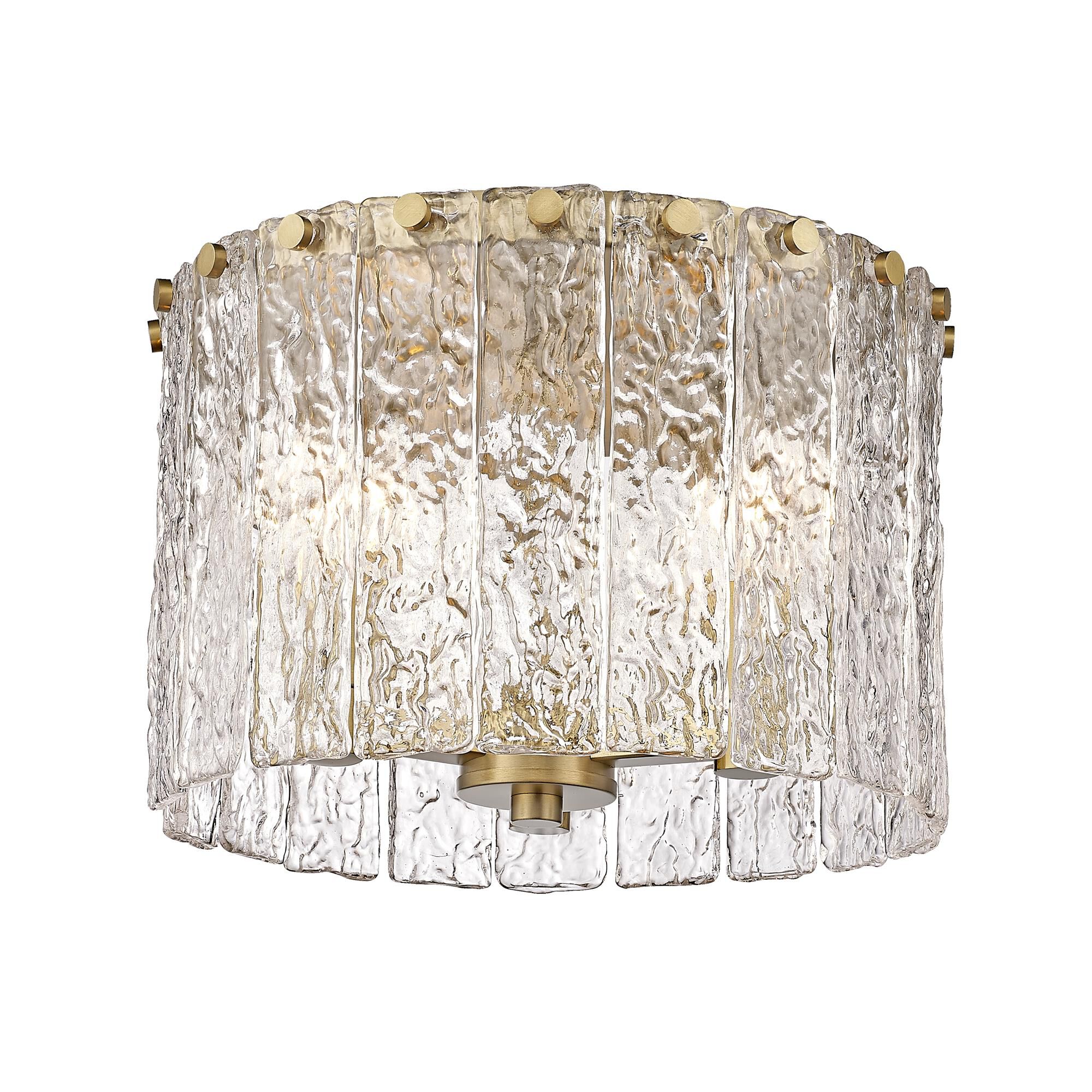 Shown in Modern Gold finish and Clear glass