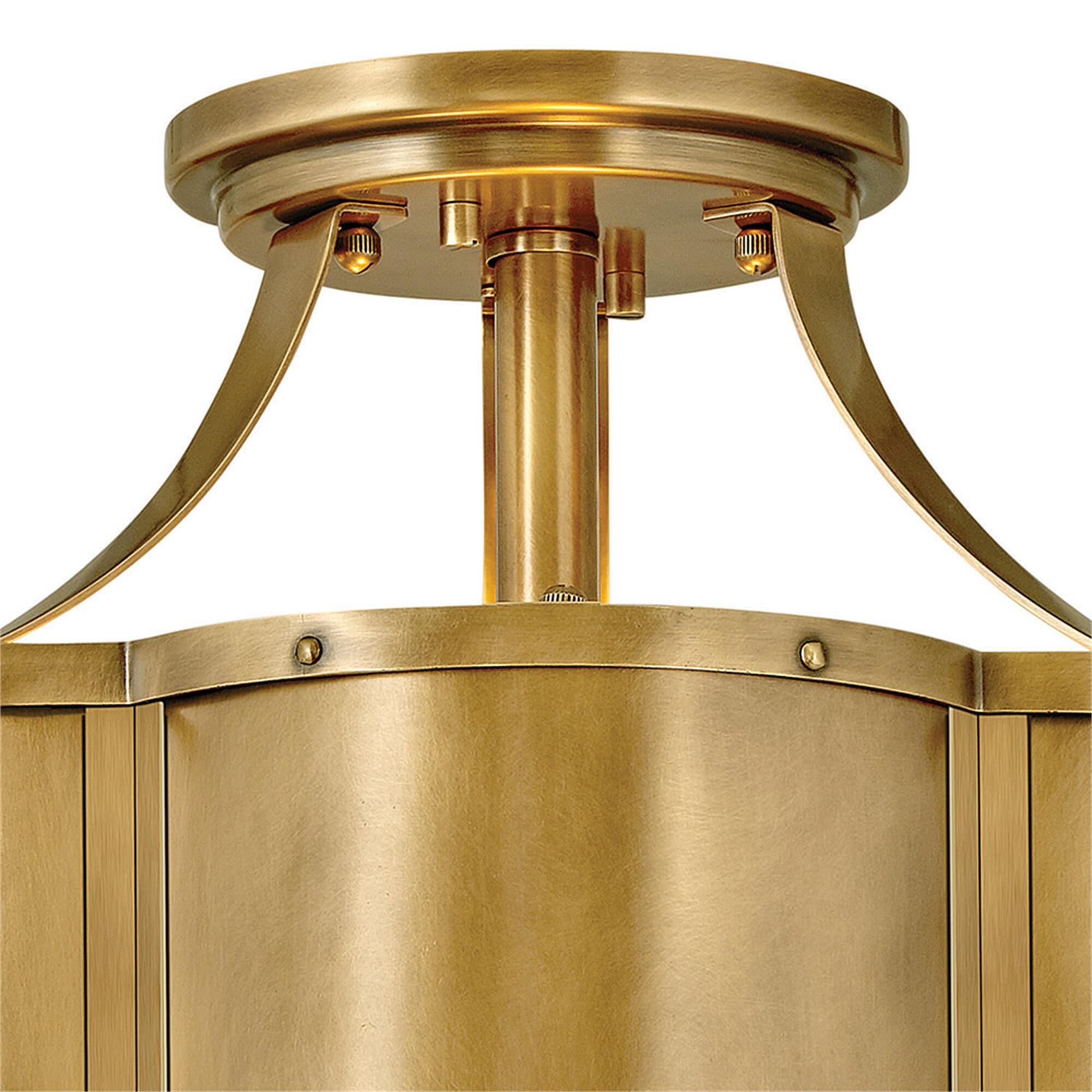 Chance 14 Inch 2 Light Semi Flush Mount,