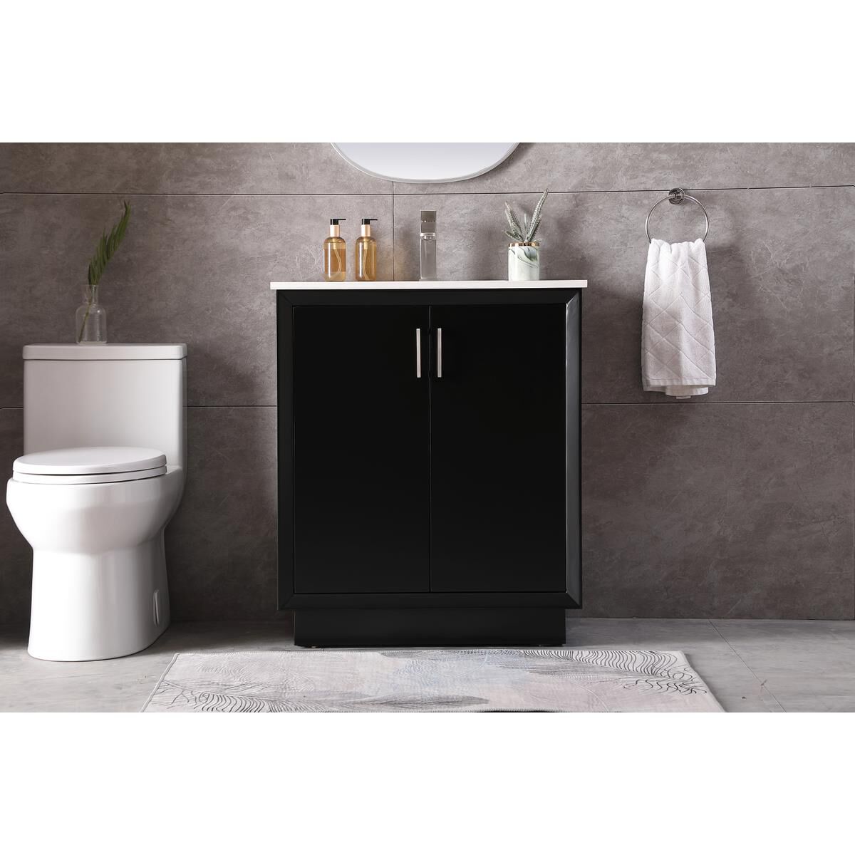 Shown in Black finish