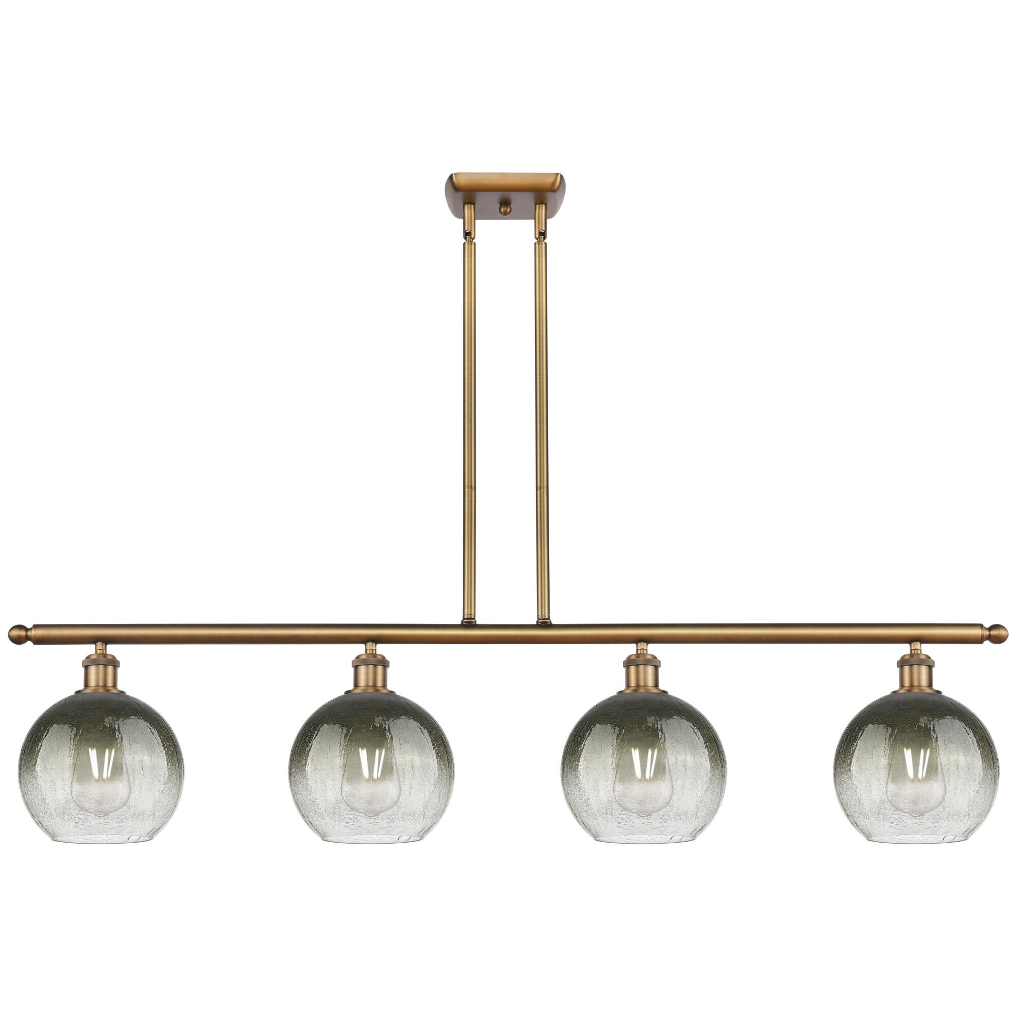 Shown in Brushed Brass finish and Slate glass