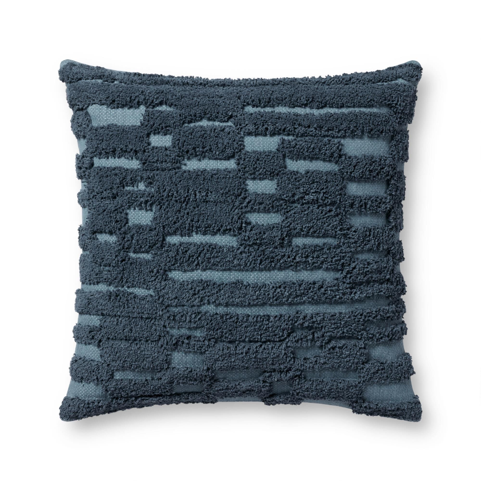 Justina Blakeney x Loloi PJB0042 Blue 22'' x 22'' Cover Only Pillow Decorative Pillow by Loloi Rugs