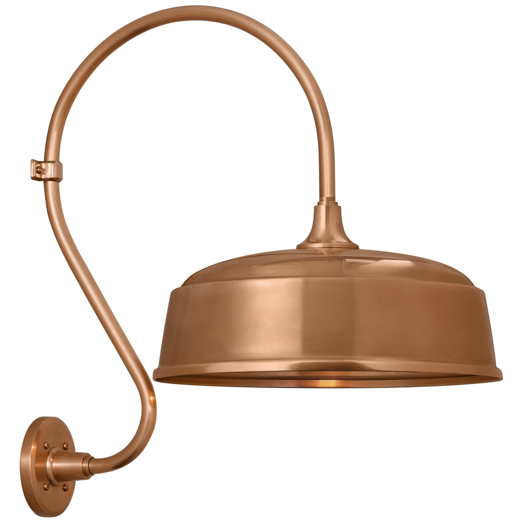 Shown in Soft Copper finish and Copper shade