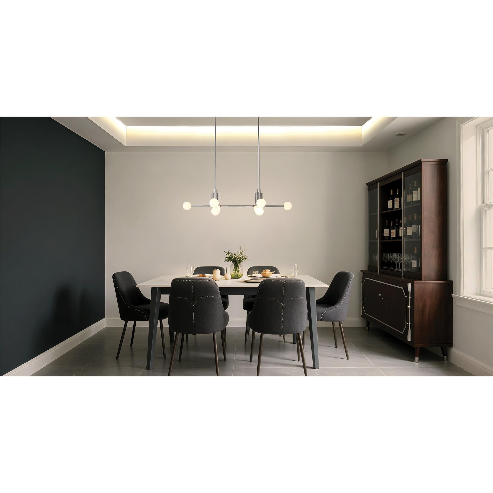 Shown in Polished Nickel finish and Opal glass