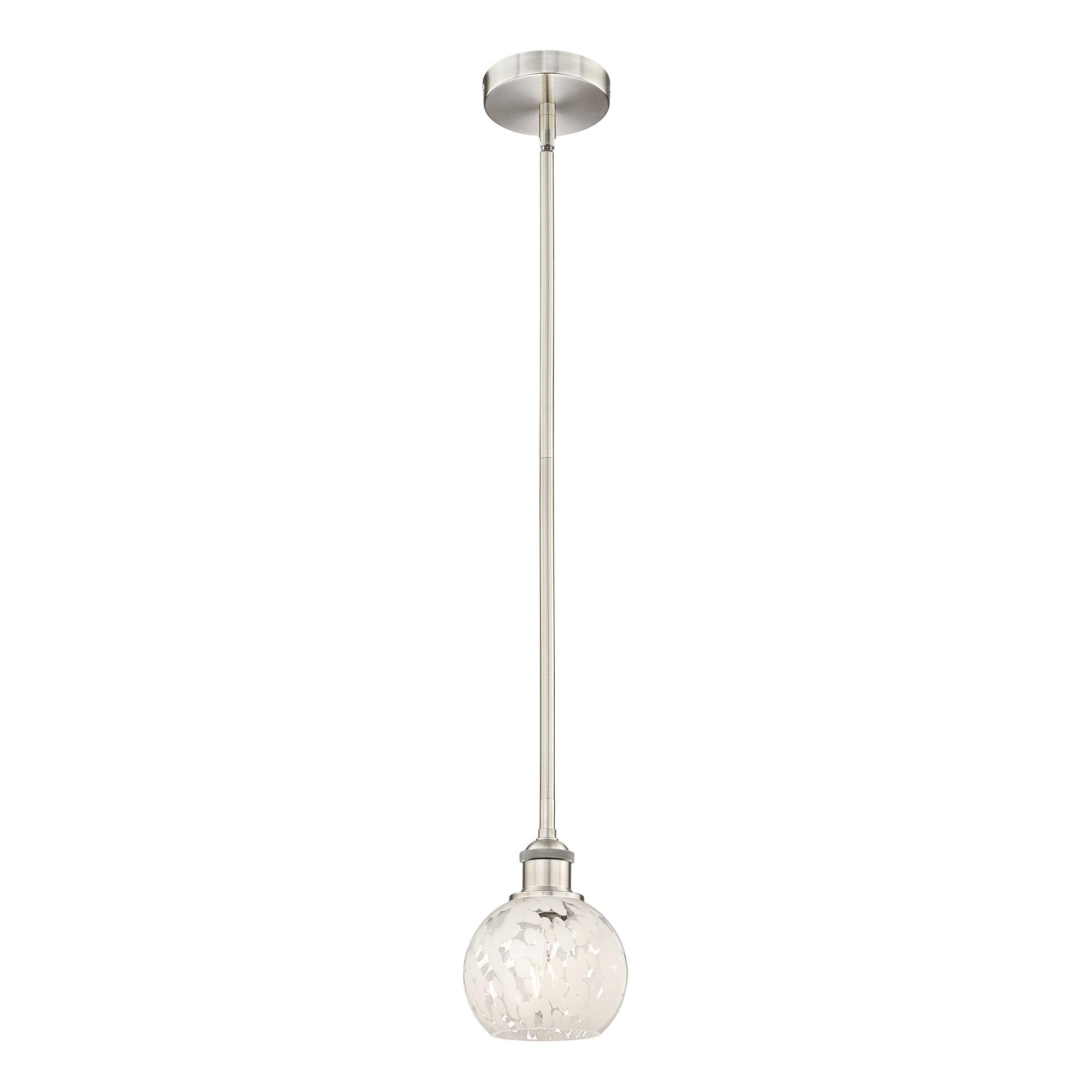 Bruno Marashlian White Mouchette 6 Inch Mini Pendant by Innovations Lighting