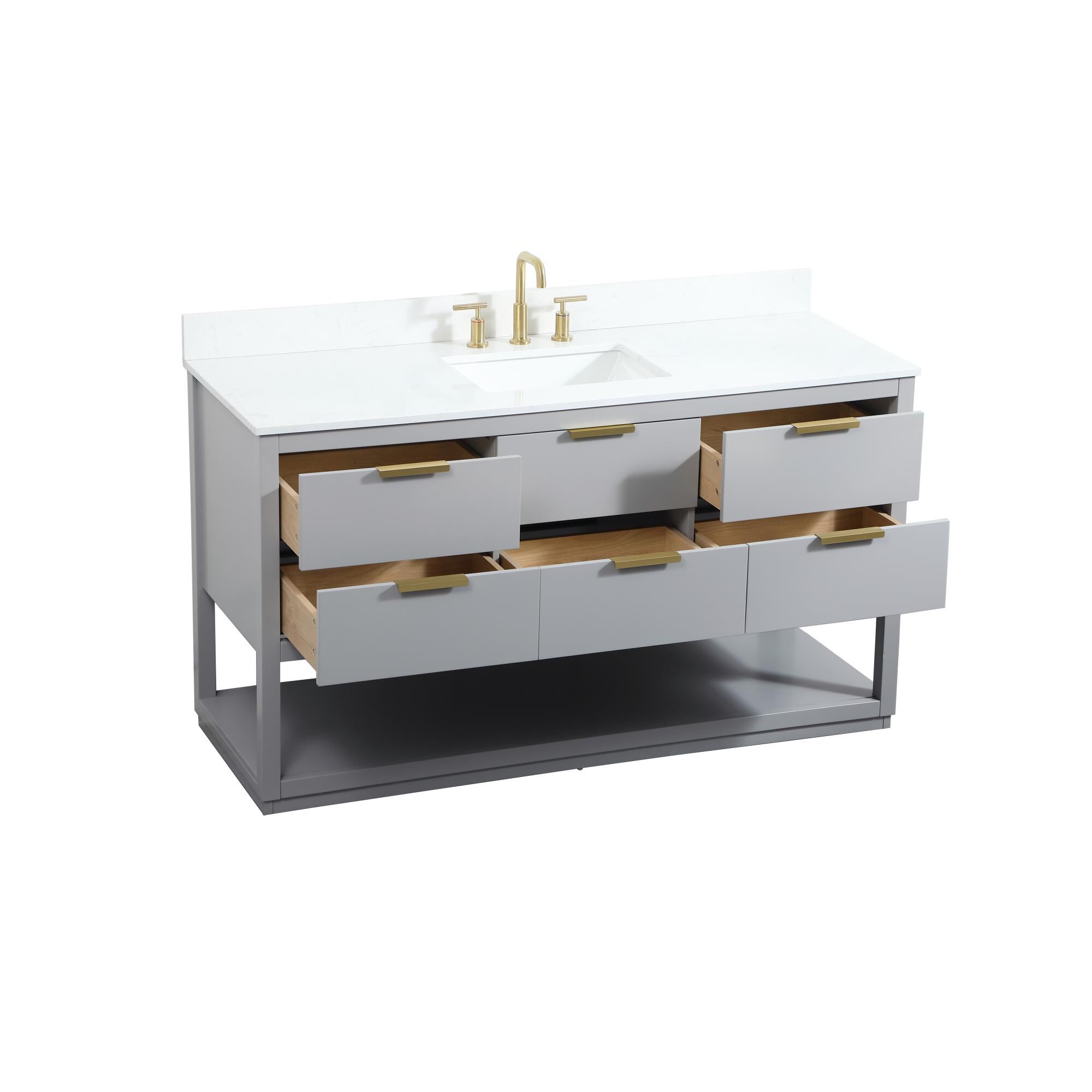 Larkin 60 Inch Bath Vanity by Elegant Decor