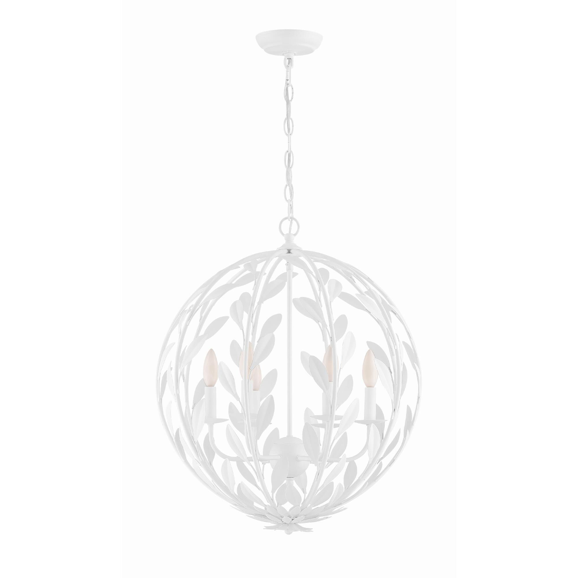 Broche 21 Inch 6 Light Mini Chandelier by Crystorama