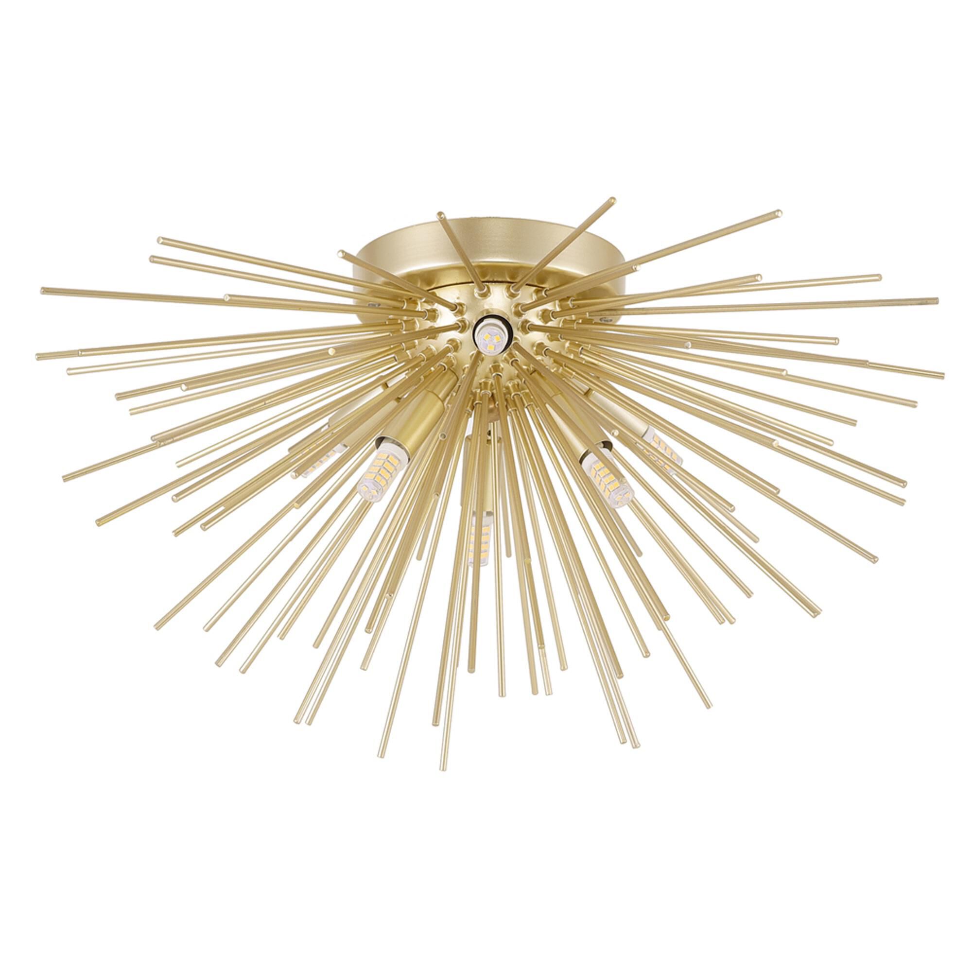 Savannah 20 Inch 6 Light Flush Mount by CWI Lighting