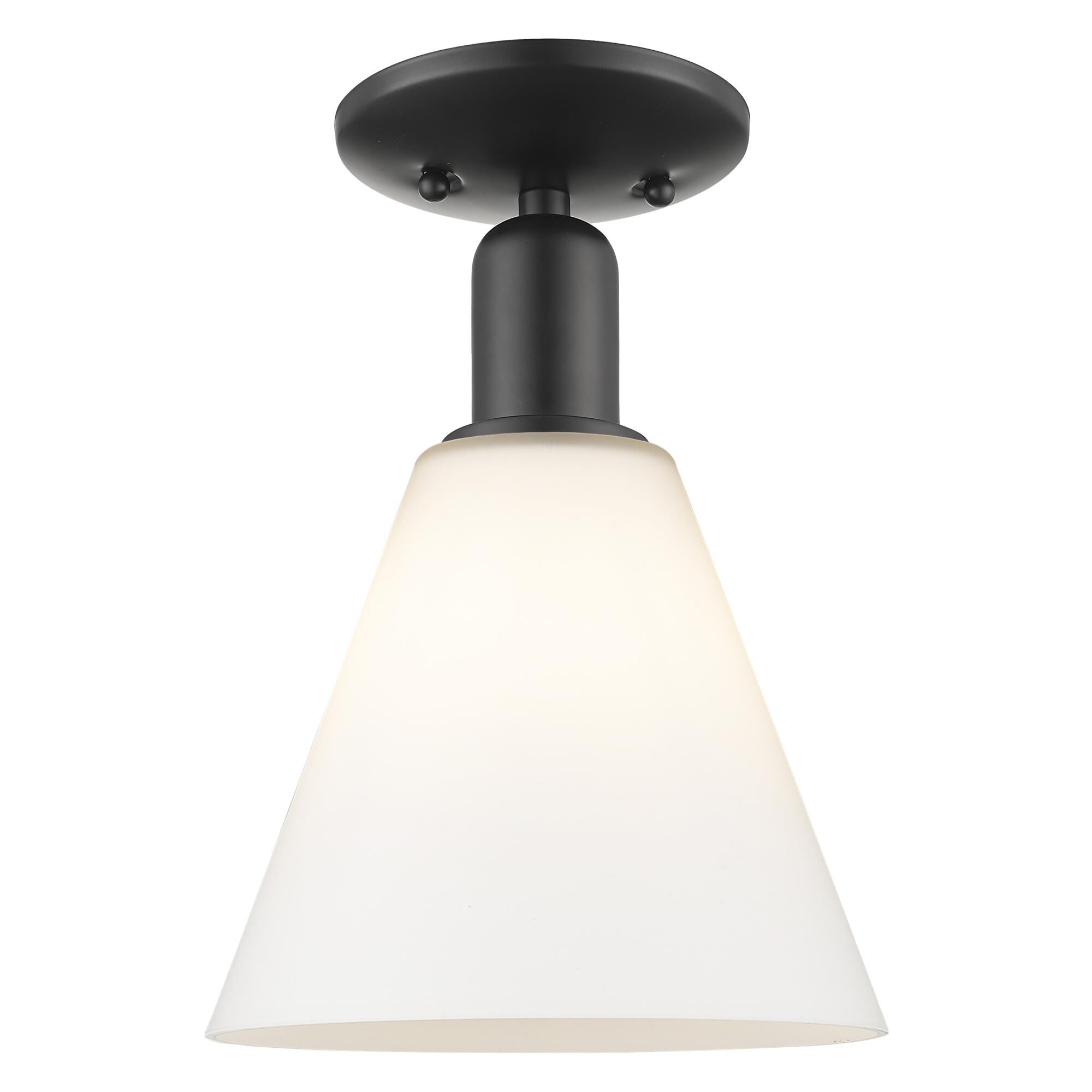 Shown in Matte Black finish and Matte White glass