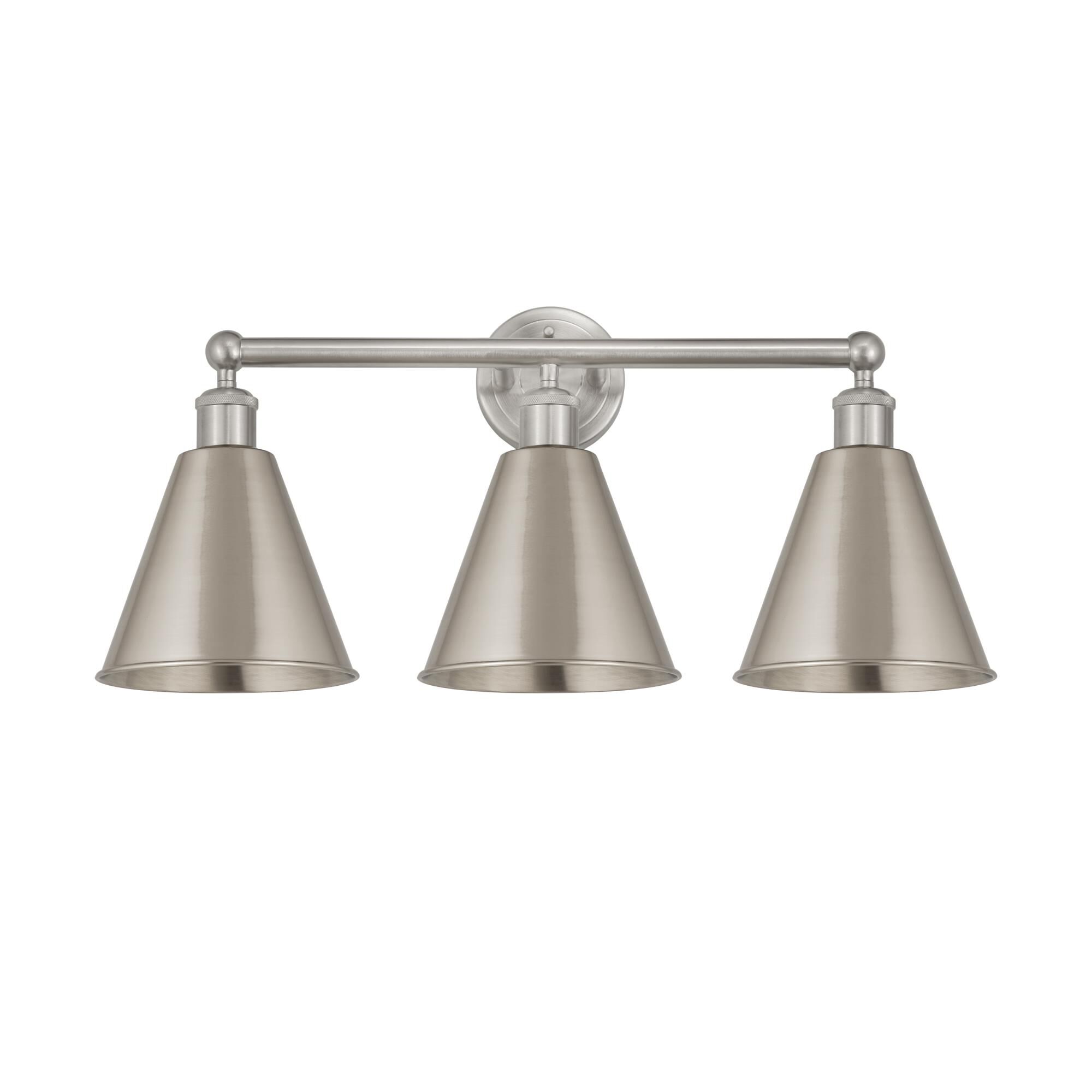 Shown in Satin Nickel finish and Brushed Satin Nickel shade