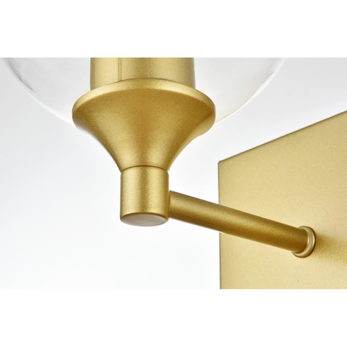 Shown in Brass  finish and Clear glass