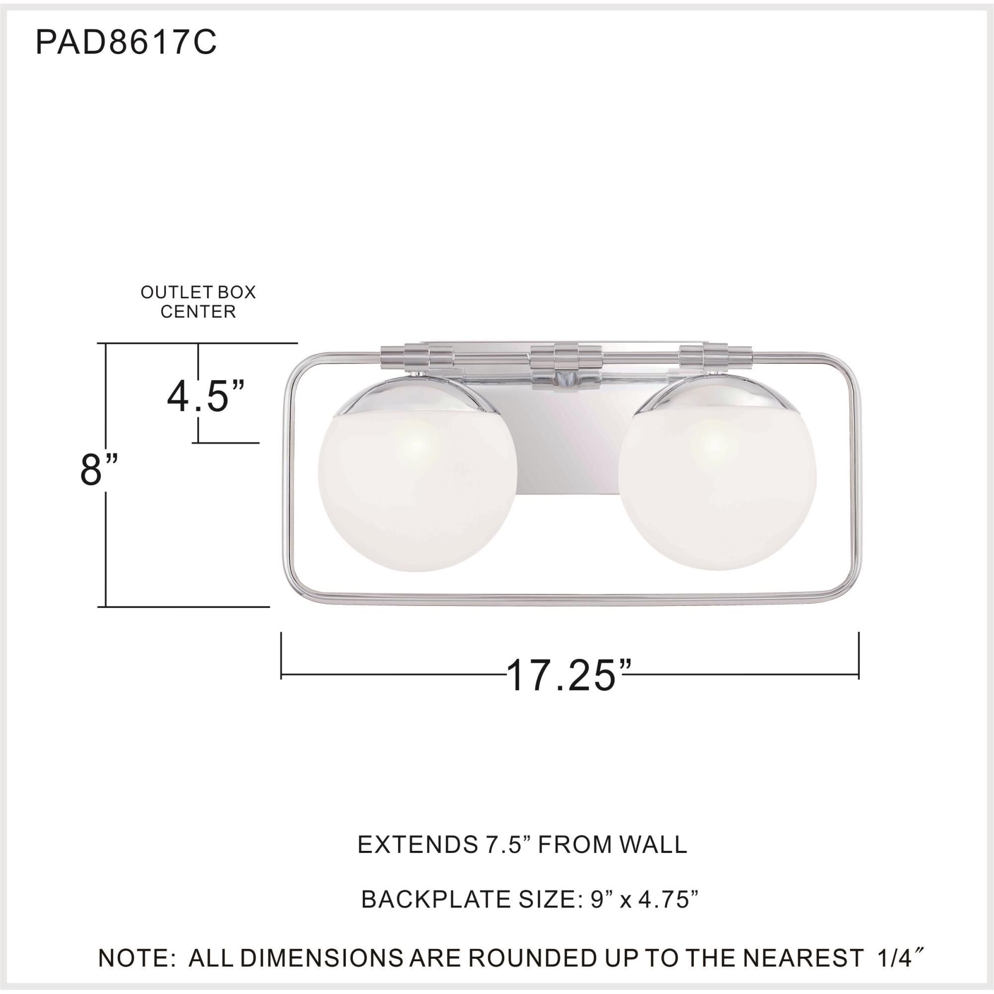 Shown in Polished Chrome finish and Clear Glass With Sandblasted Interior shade