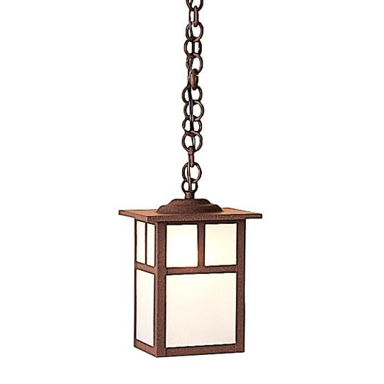 Mission 9 Inch Tall 1 Light Outdoor Hanging Lantern by Arroyo Craftsman