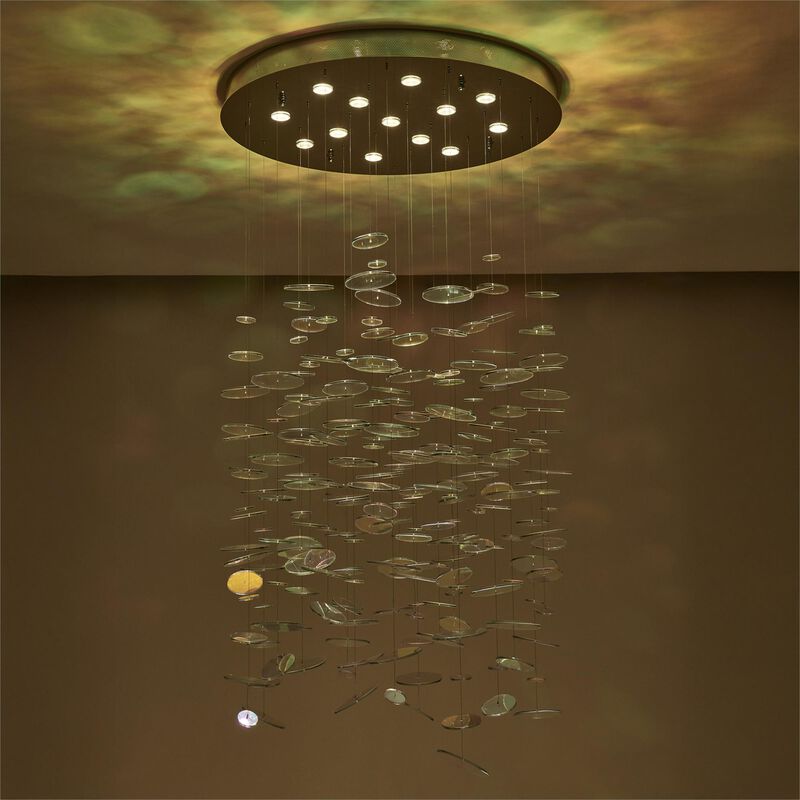 Spettro 36 Inch 13 Light Multi Light Pendant by Kalco