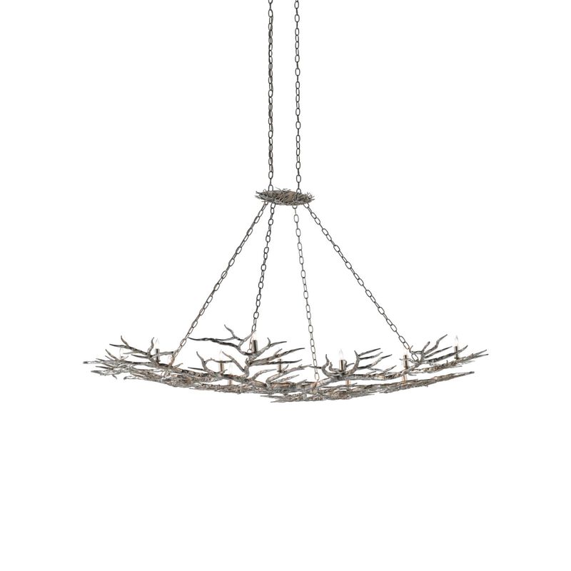Rainforest 74 Inch 14 Light Linear Suspension Light by Currey and Company