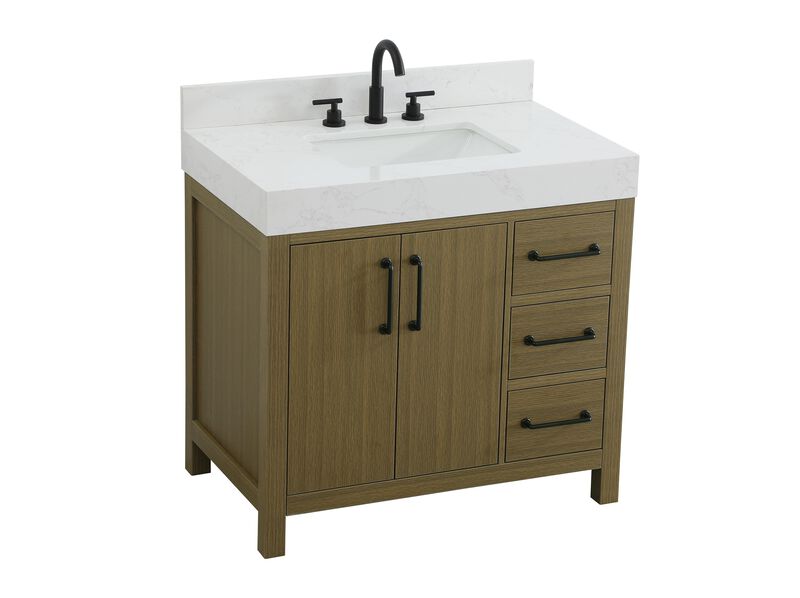 Nathan 36 Inch Bath Vanity by Elegant Dcor