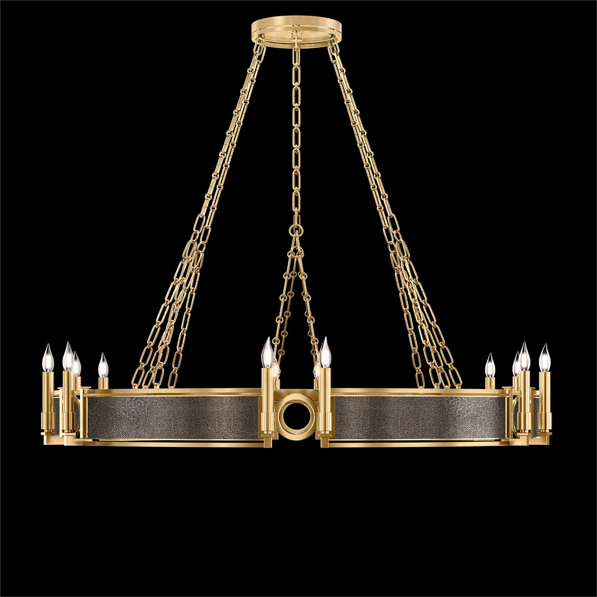 Shown in Gold Leaf and Brass  finish and Pebble accent