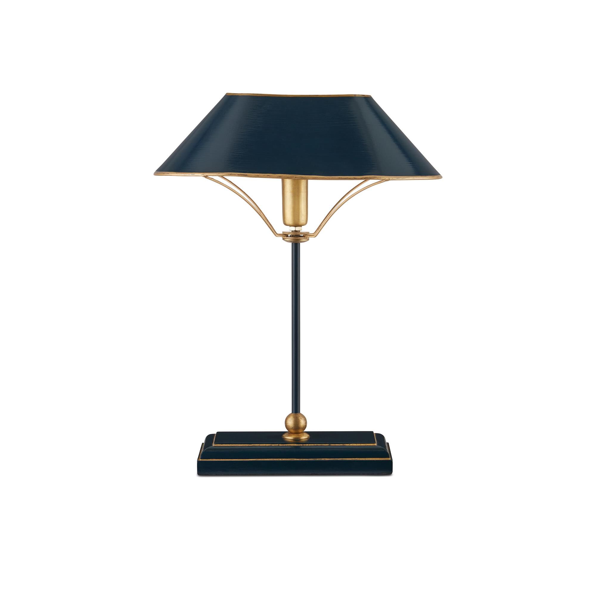 Shown in Navy/Gold finish and Navy/Gold Metal shade
