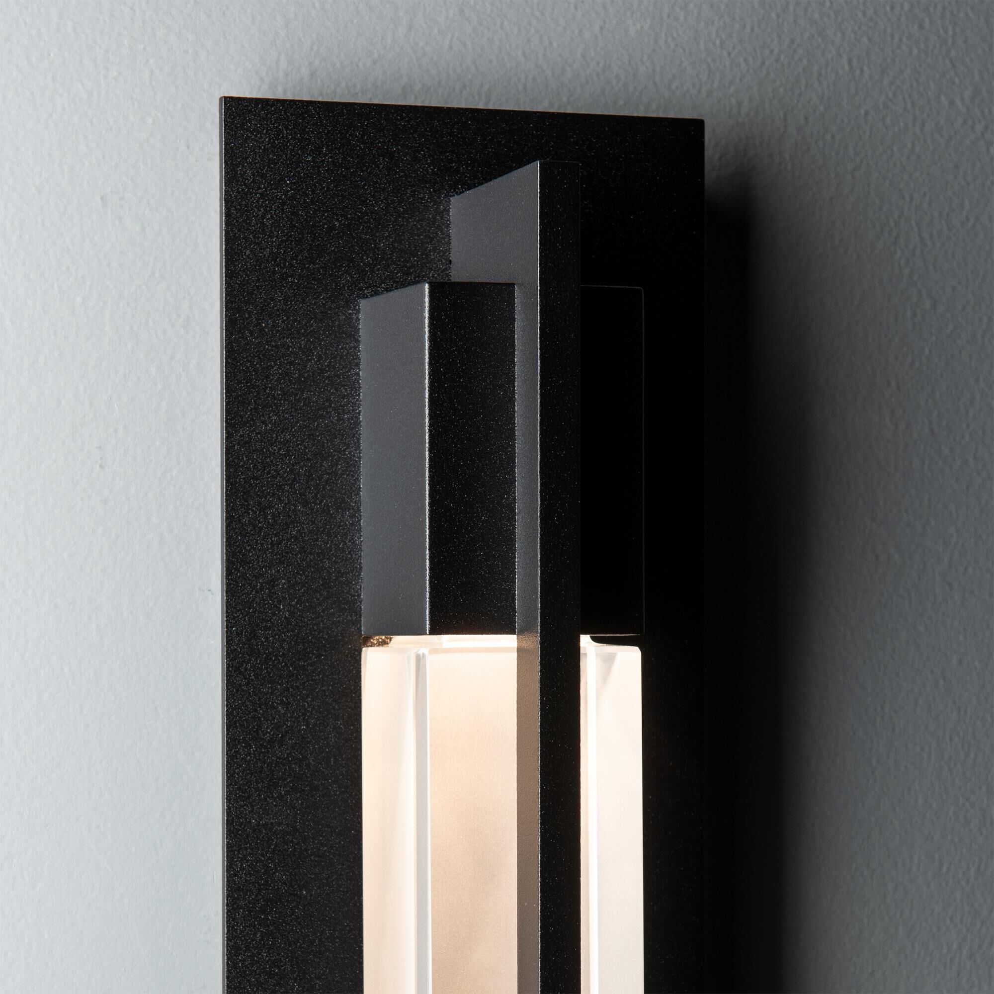 Shown in Black finish and Clear  glass