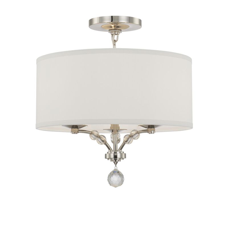 Mirage 18 Inch 3 Light Semi Flush Mount by Crystorama