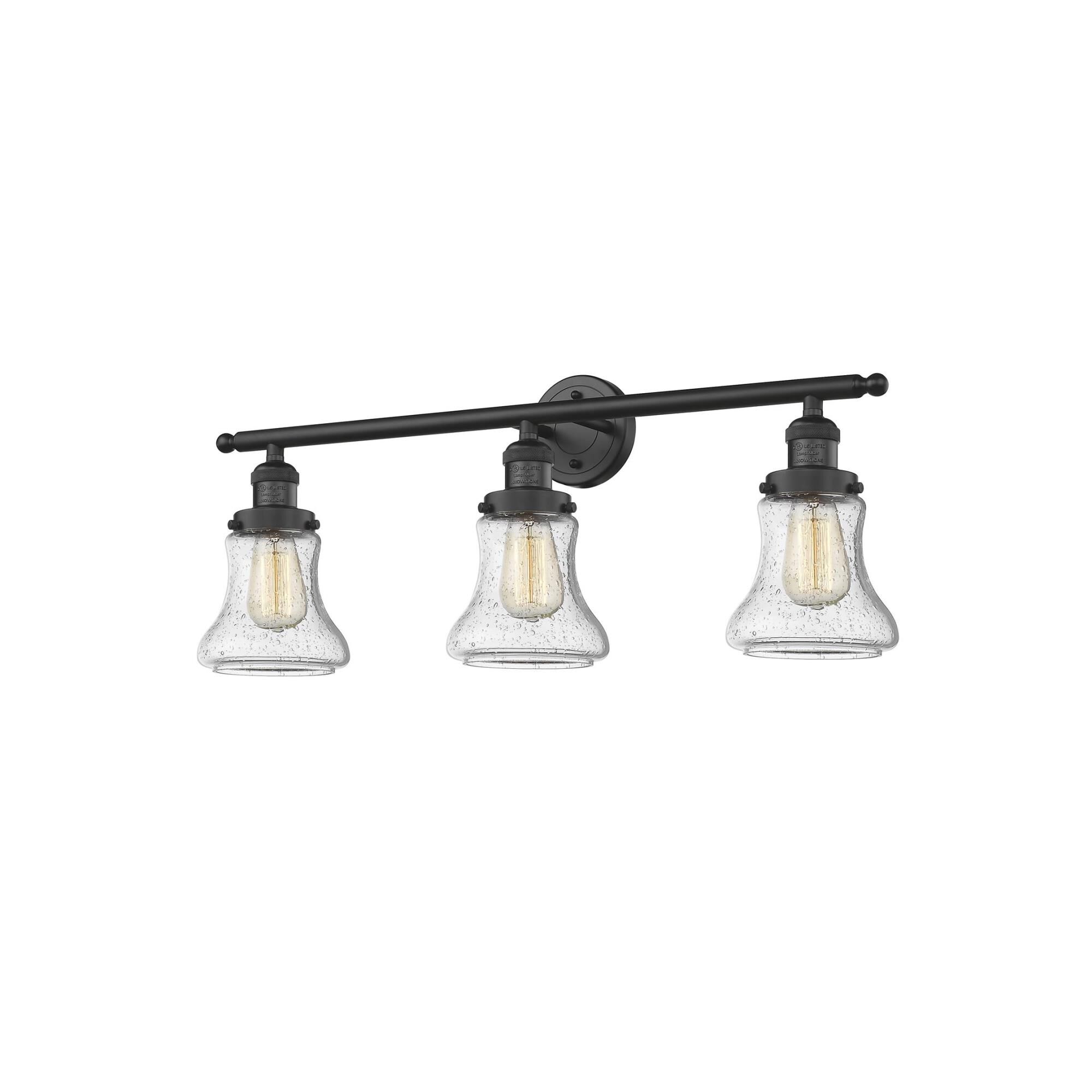 Shown in Matte Black finish and Seedy glass