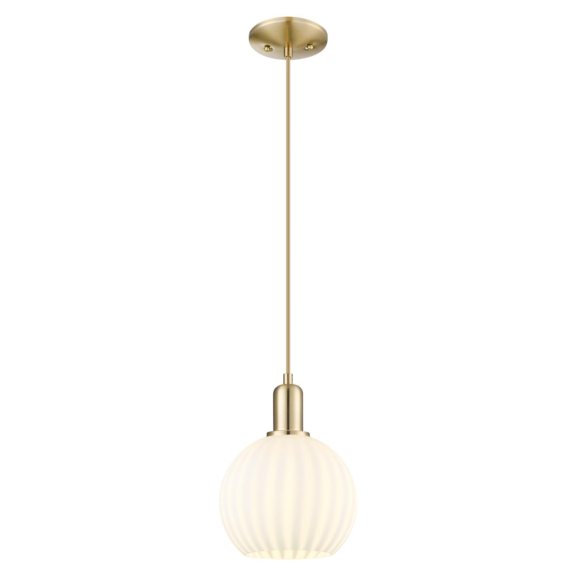 Bruno Marashlian White Venetian 8 Inch Mini Pendant by Innovations Lighting