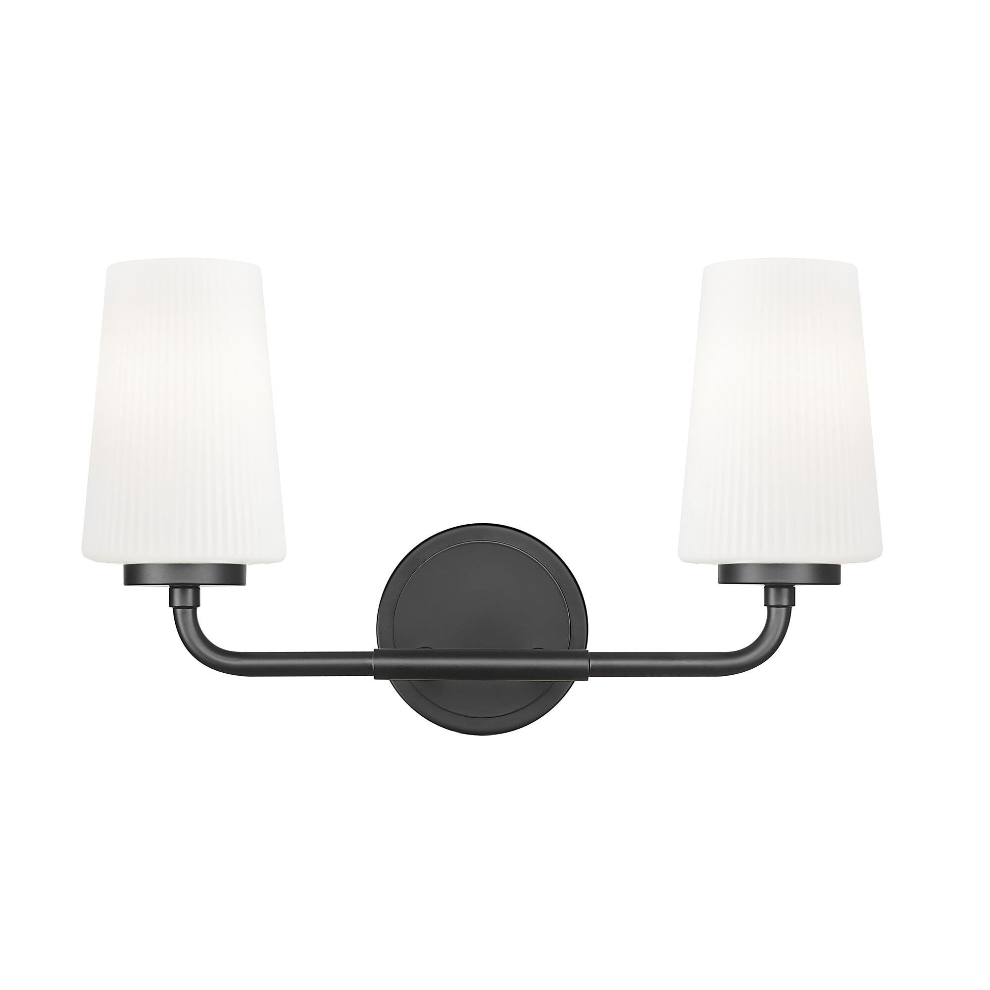 Shown in Matte Black finish and Matte Opal glass and Matte Opal shade