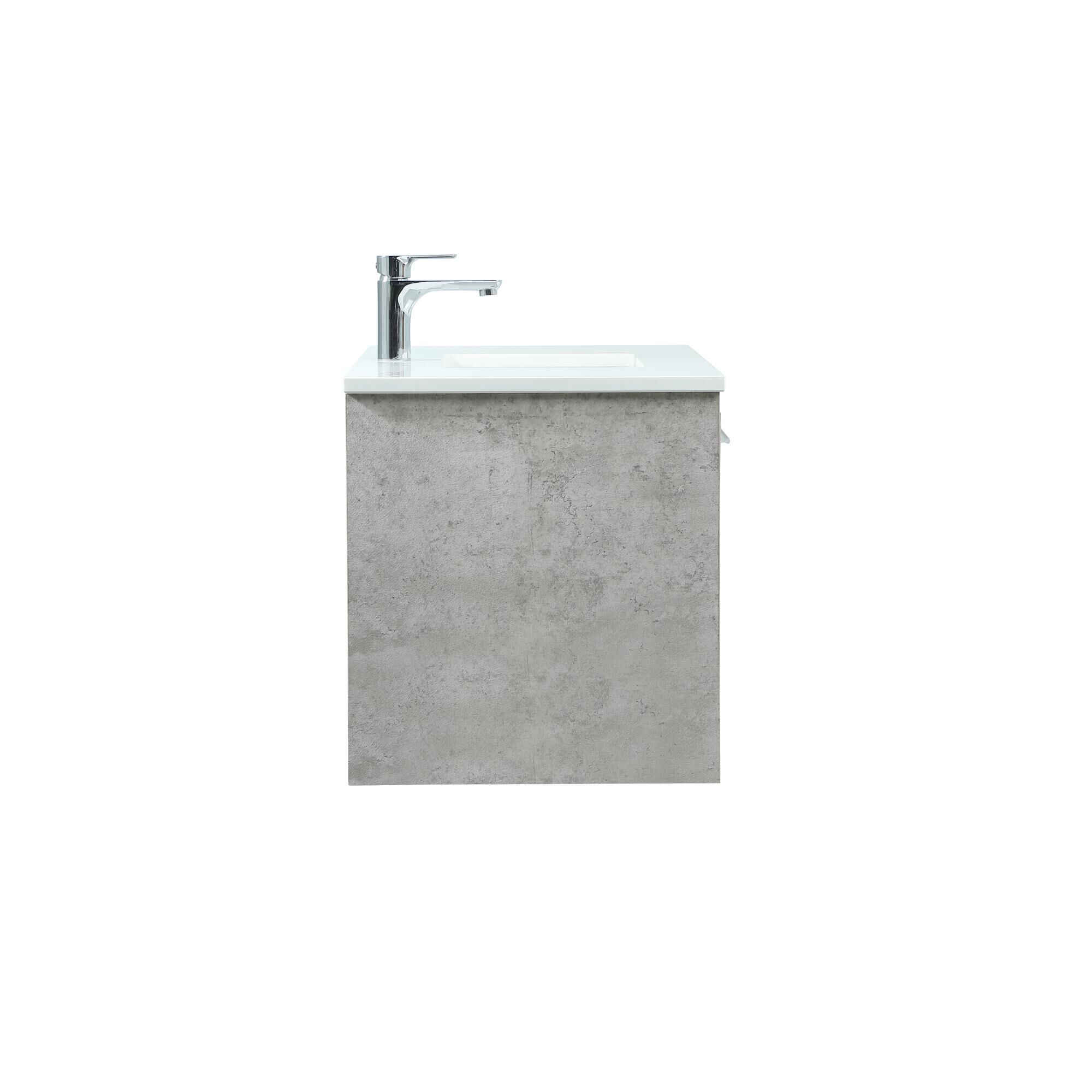 Shown in Concrete Grey finish