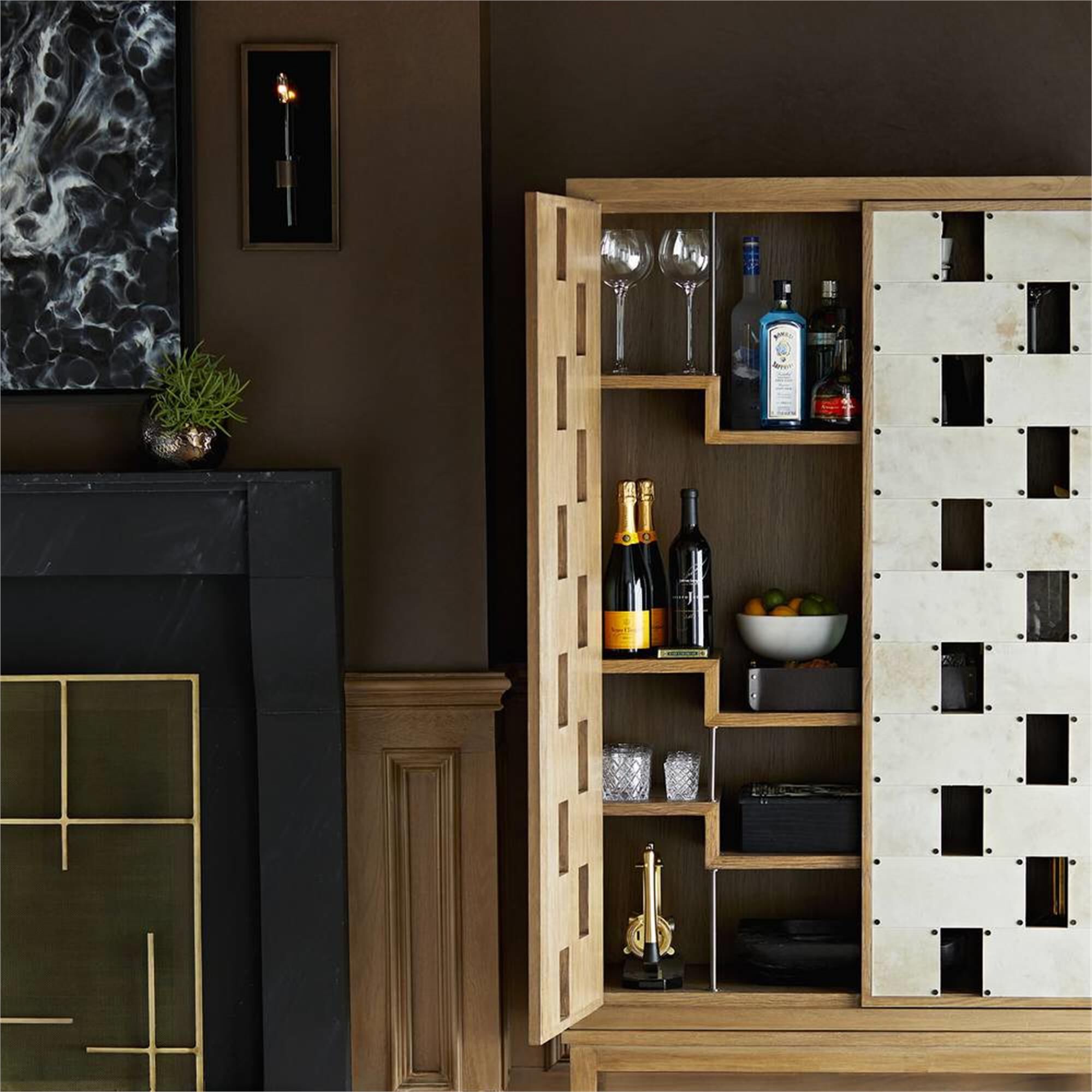 Frank Ponterio Salotto 75 Inch Storage Cabinet by Arteriors Home