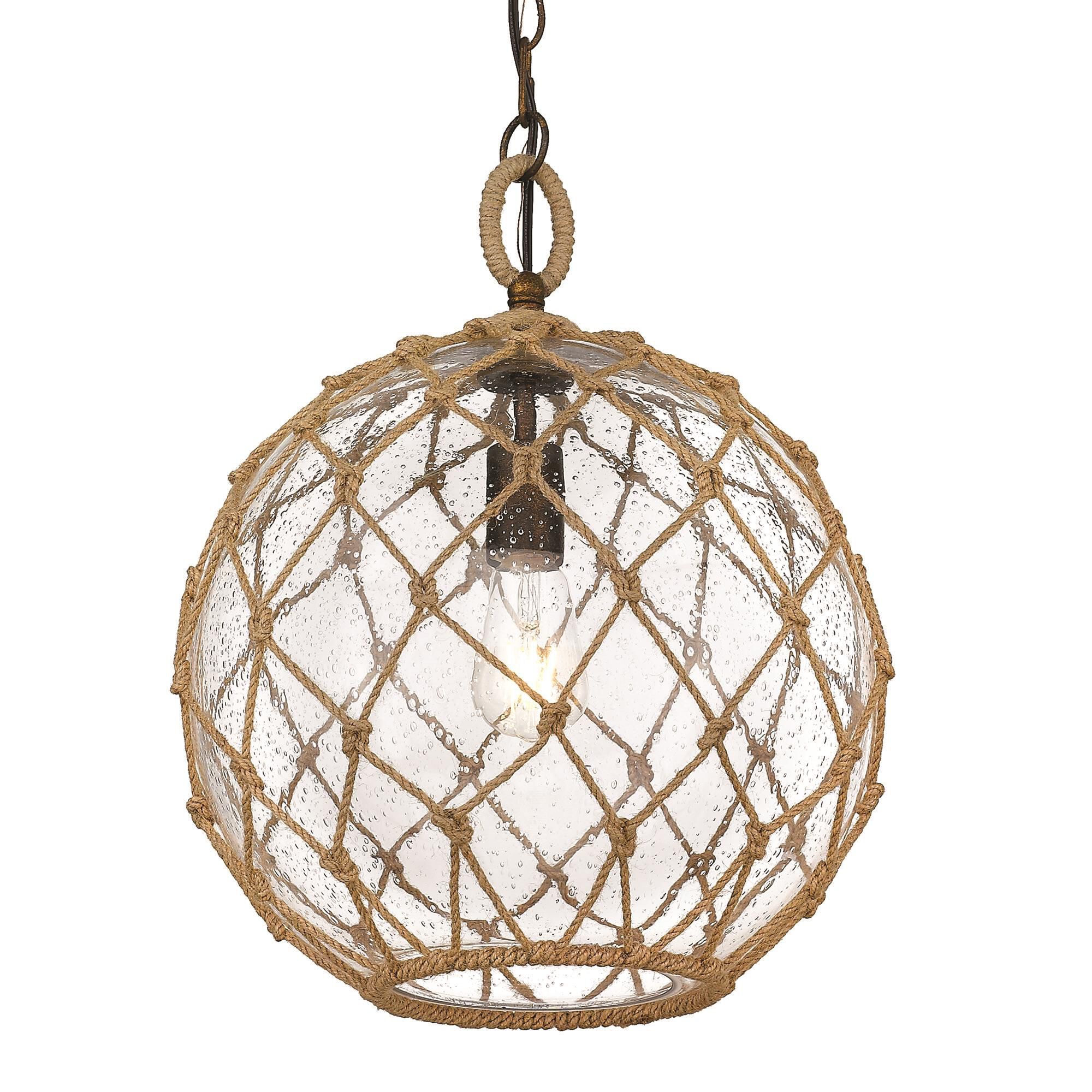 Golden Lighting Haddoc 13 Inch Large Pendant