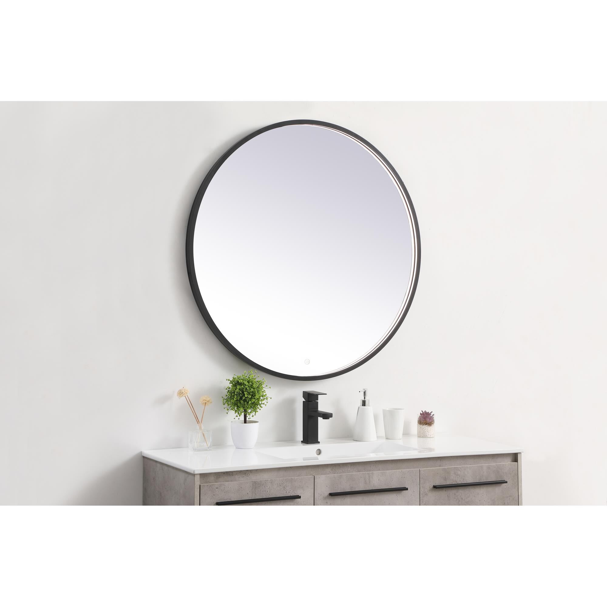 Pier LED Lighted Mirror by Elegant Decor