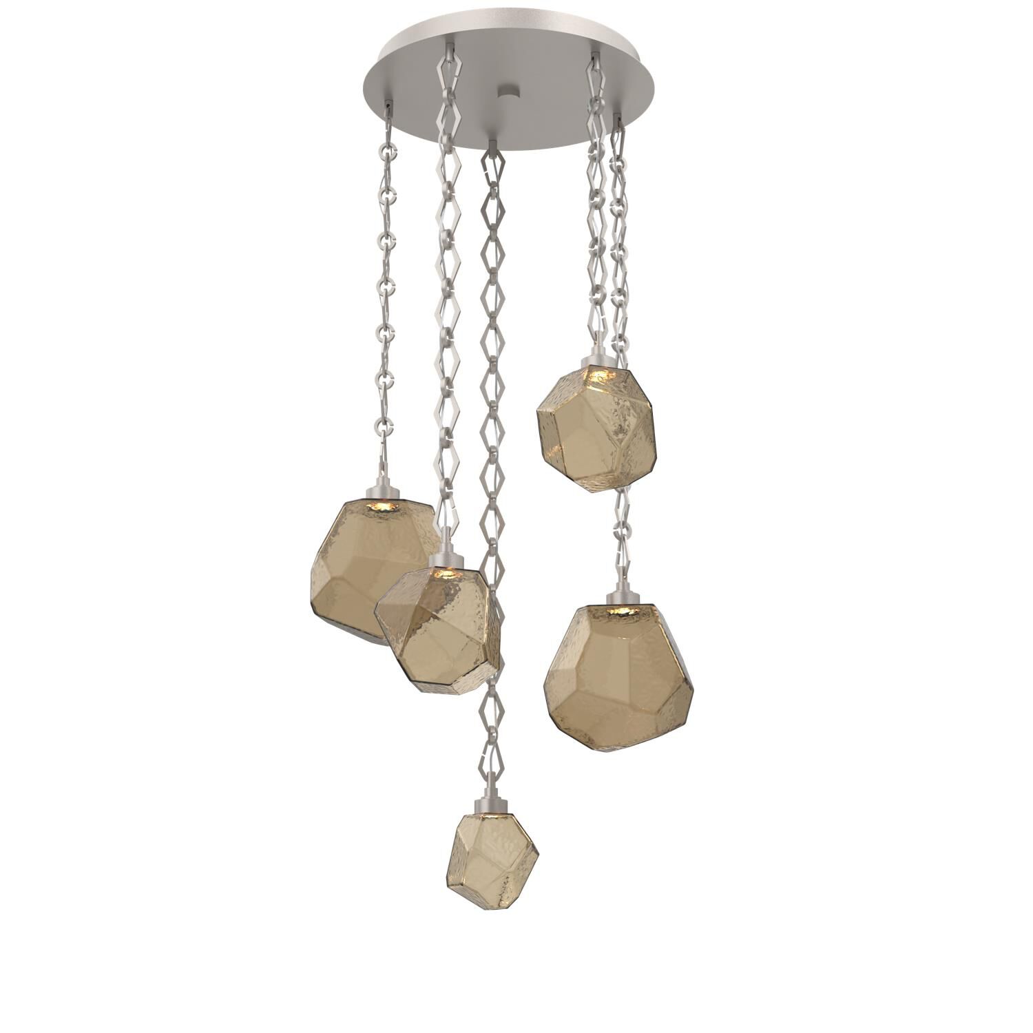 Levi Wilson Gem 23 Inch Multi Light Pendant by Hammerton Studio