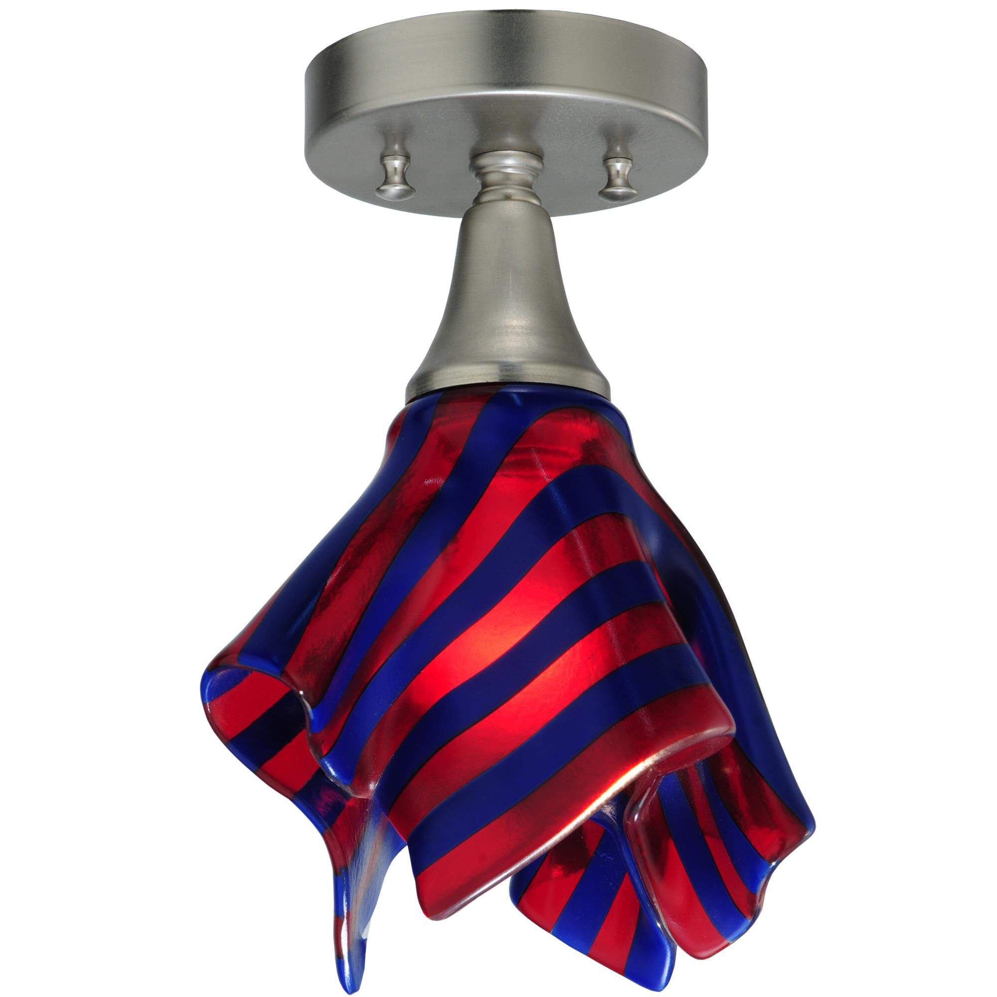 Satrials Dream Handkerchief 8 Inch 1 Light Flush Mount by Meyda Lighting