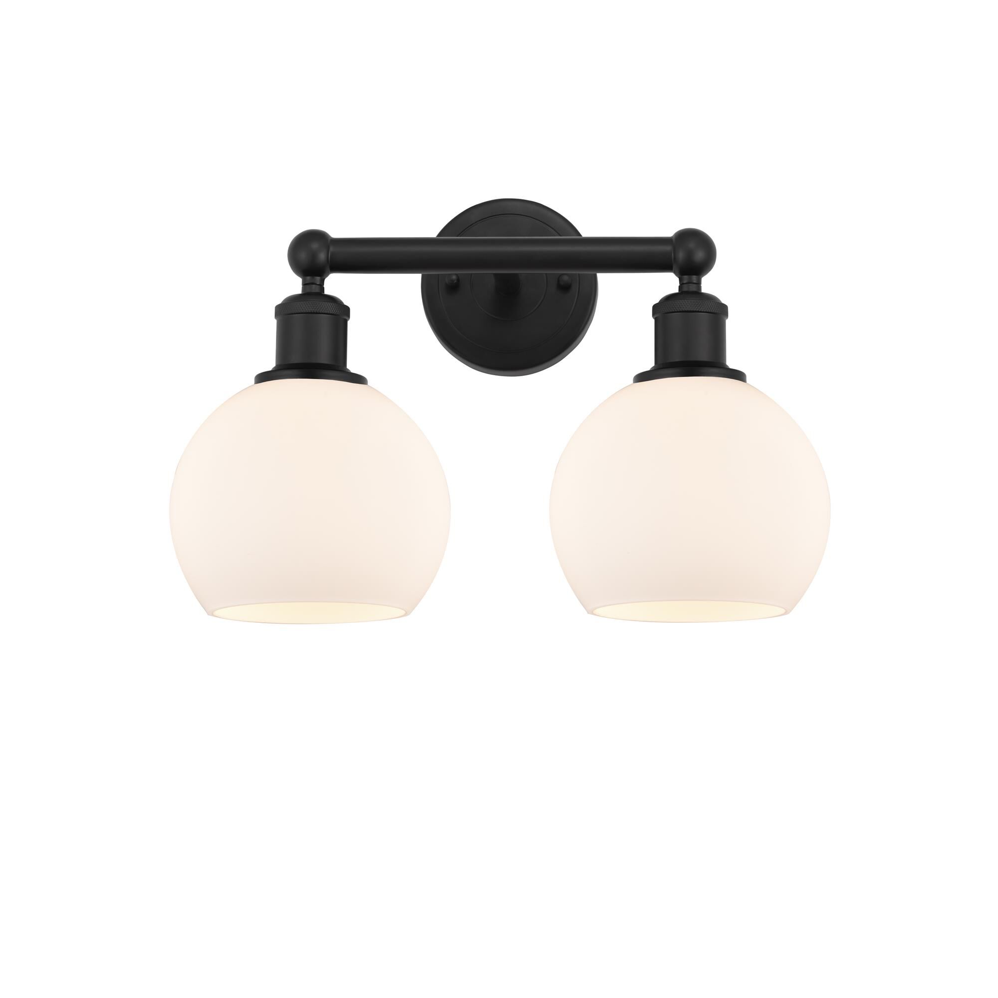 Shown in Matte Black, Matte White finish and Matte White glass and Matte White Glass shade