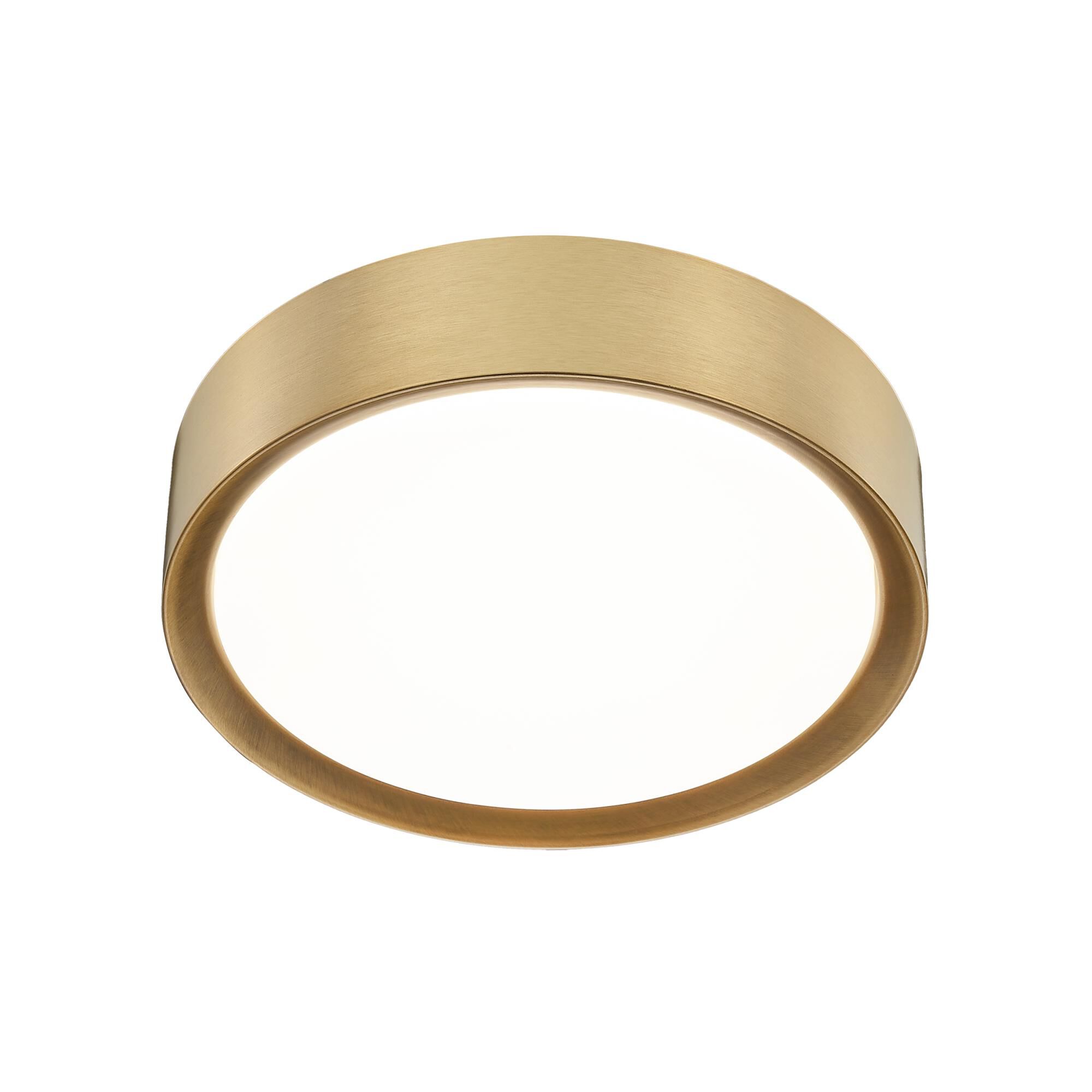 Shown in Modern Gold finish and Frosted glass and Frosted shade