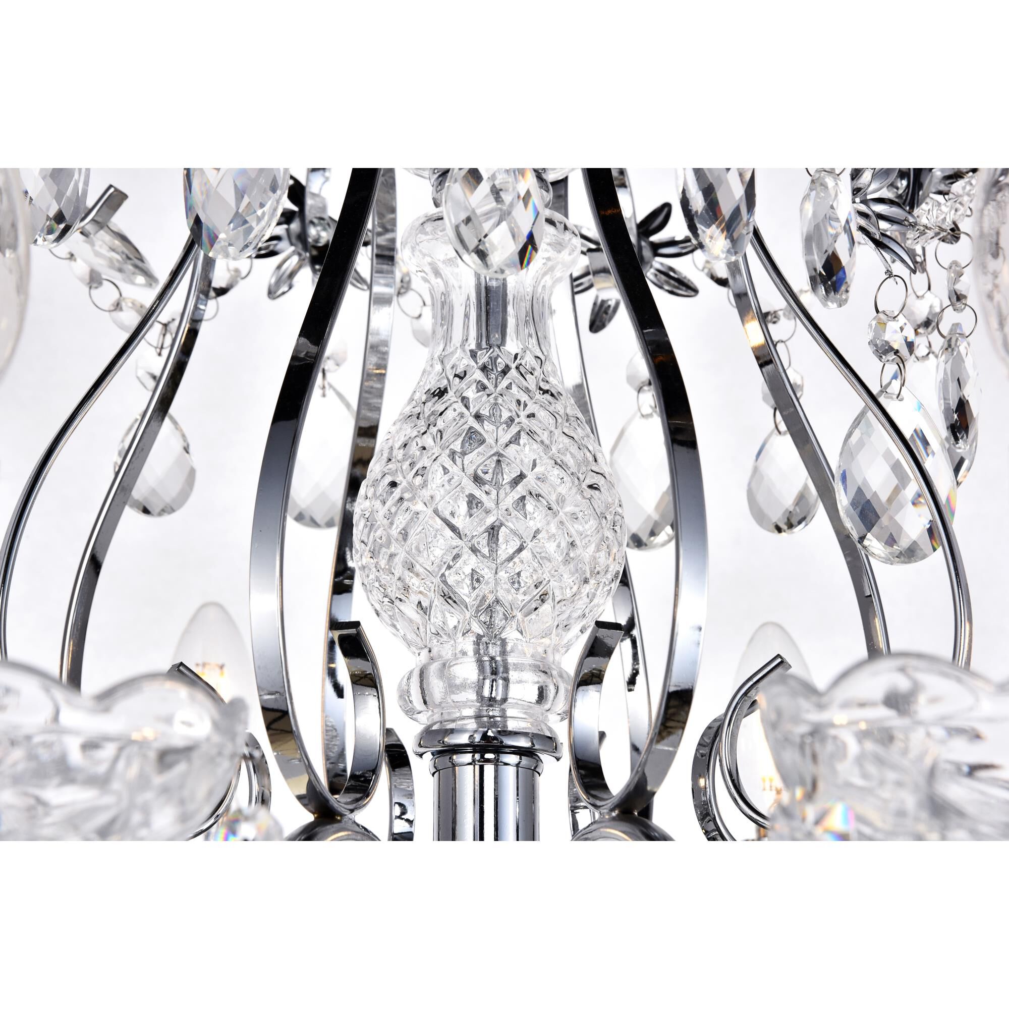 Voltaire 26 Inch 8 Light Chandelier by Elegant Lighting