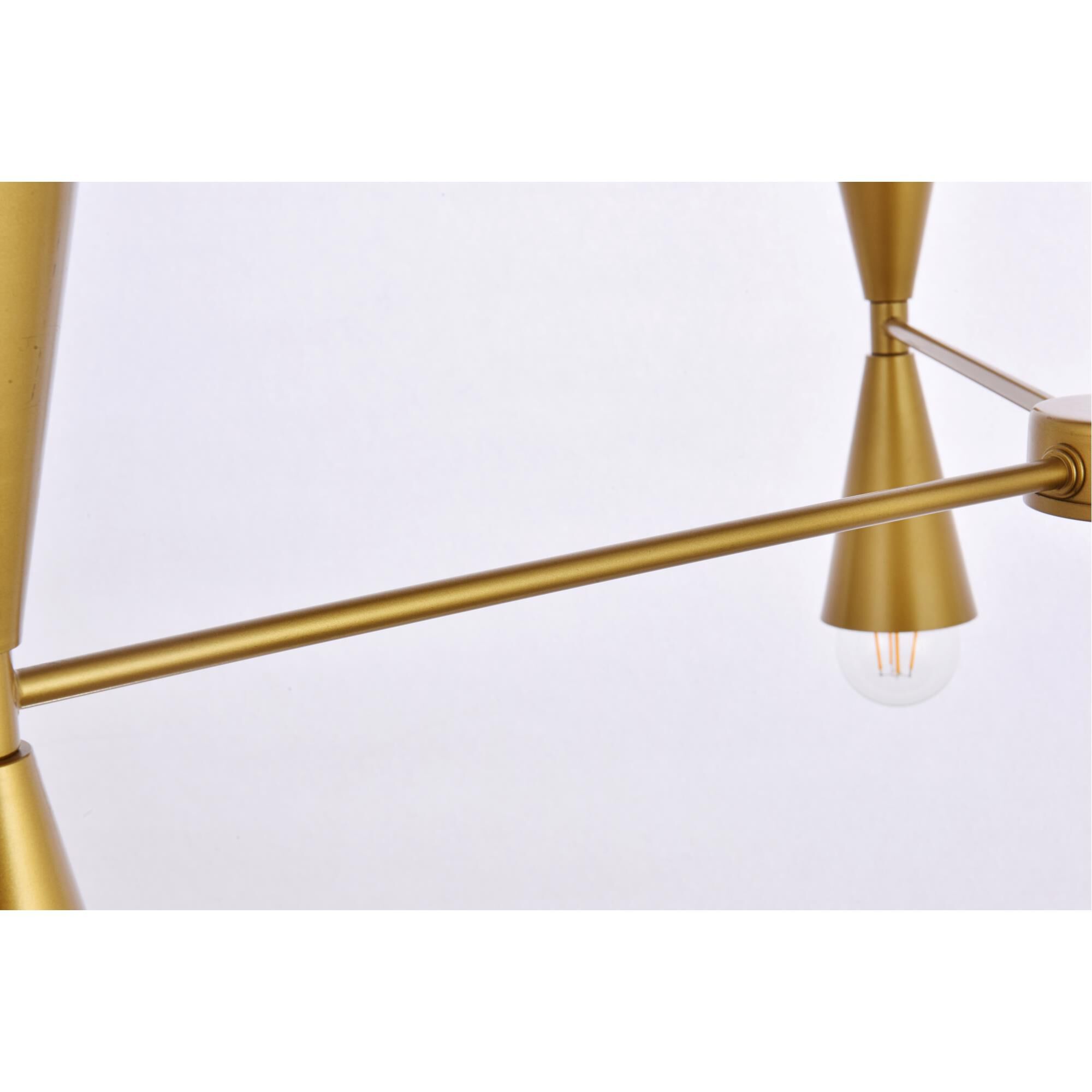 Cade 34 Inch 6 Light Chandelier by Elegant Lighting