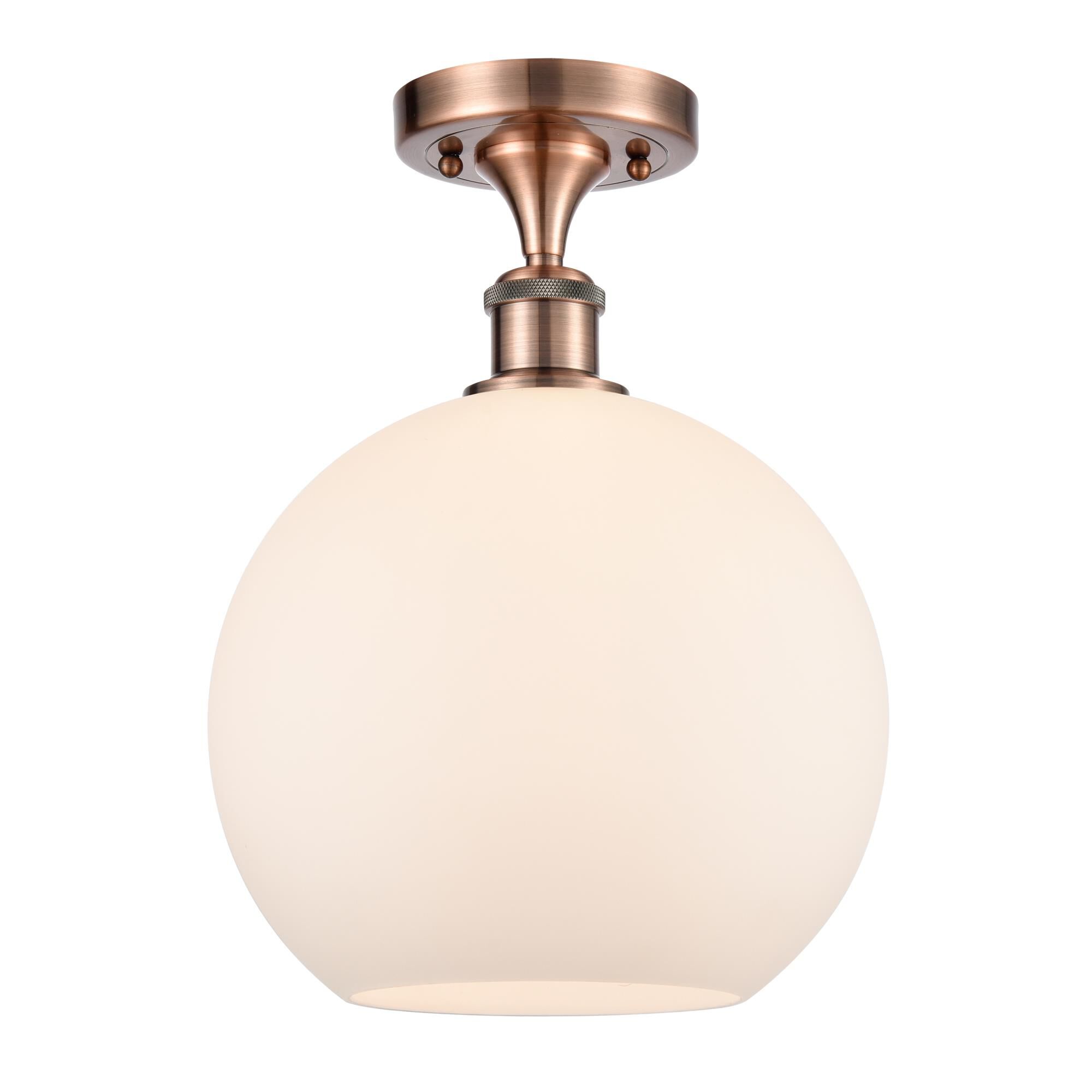 Bruno Marashlian Athens 10 Inch 1 Light Semi Flush Mount by Innovations Lighting