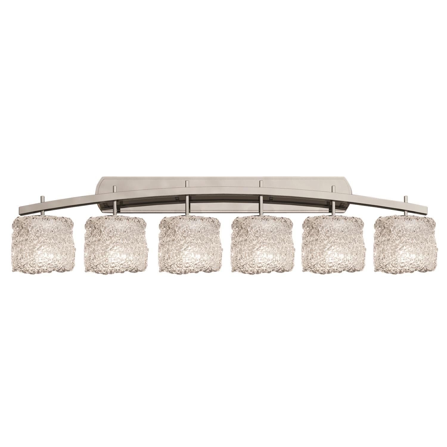 Veneto Luce 56 Inch 6 Light Bath Vanity Light by Justice Design Group