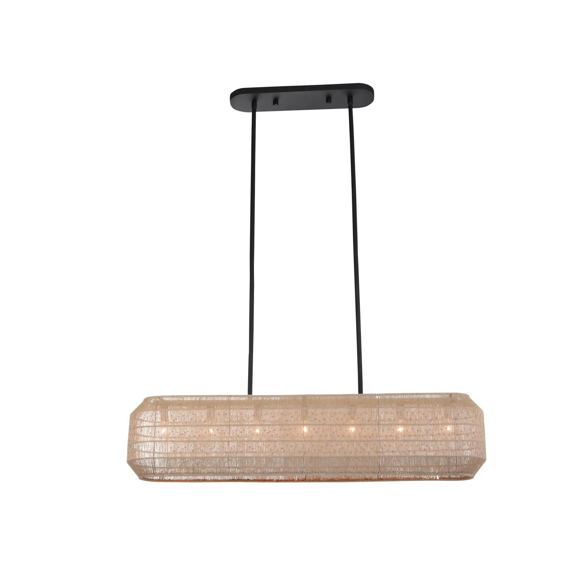 Cebu 44 Inch 7 Light Linear Suspension Light by Kalco Lighting