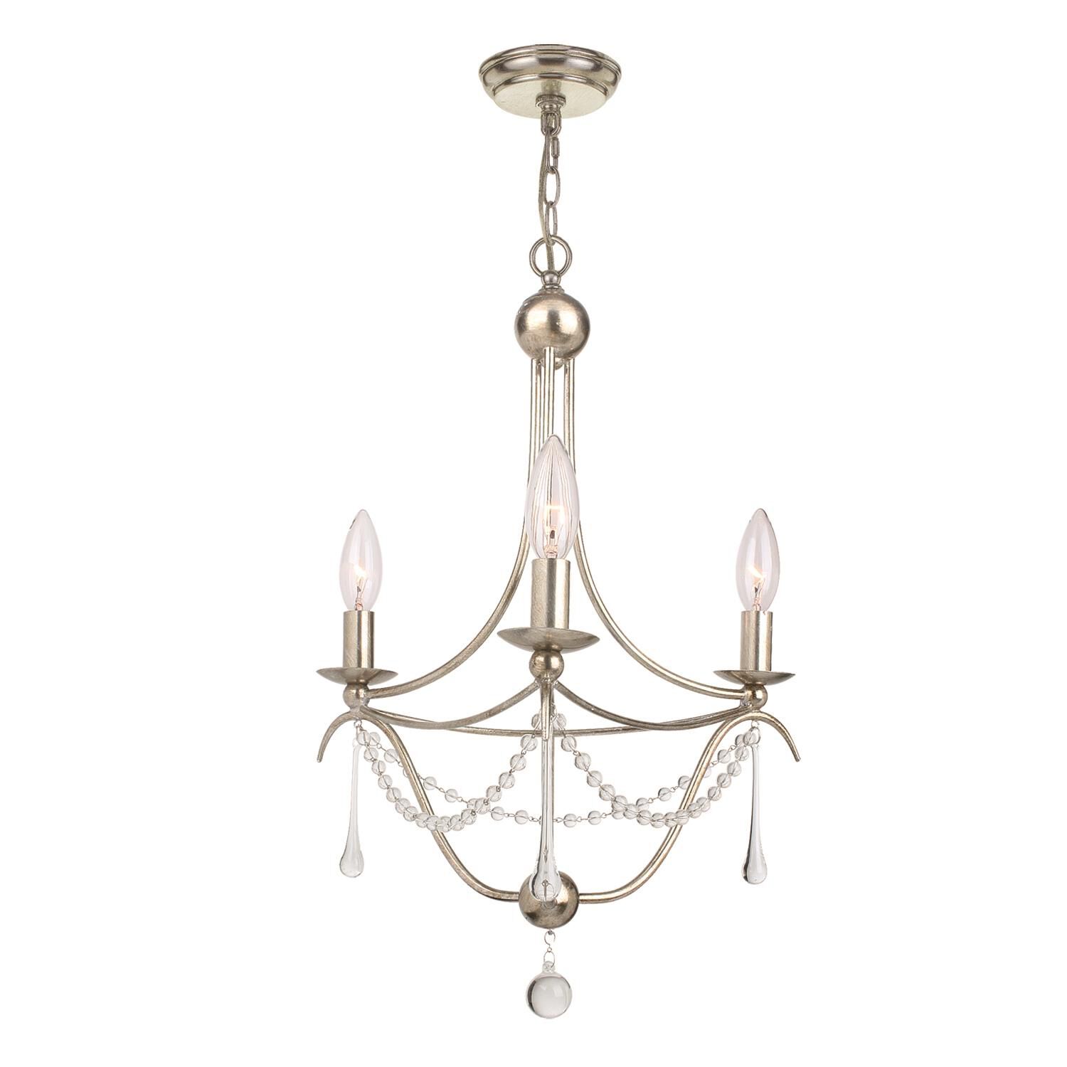 Metro 15 Inch 3 Light Mini Chandelier by Crystorama
