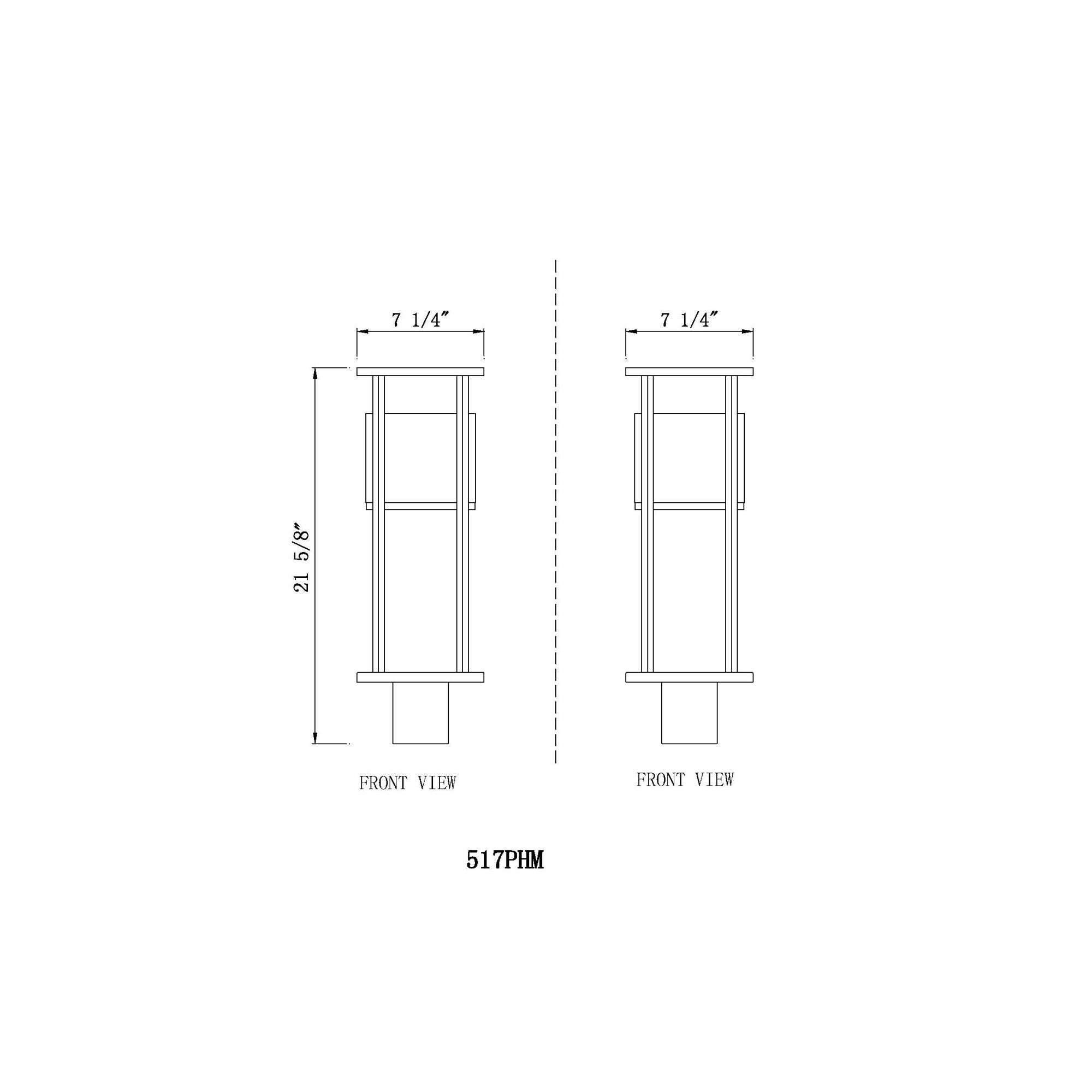 Z-Lite Luca 21 Inch Tall LED Outdoor Post Lamp