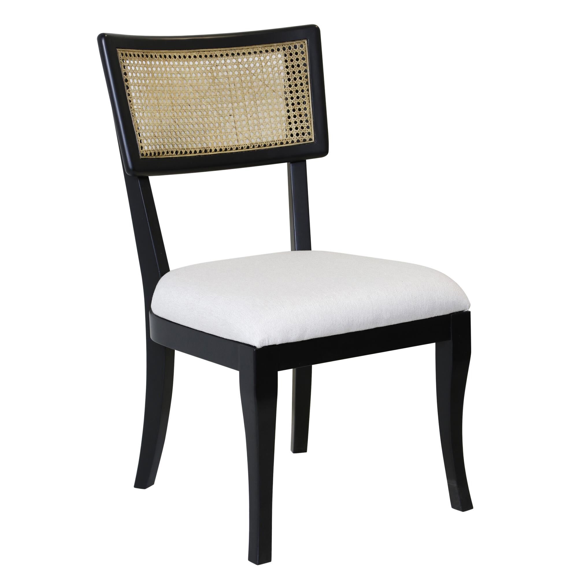 Shown in Natural Rattan And Cream And Black finish