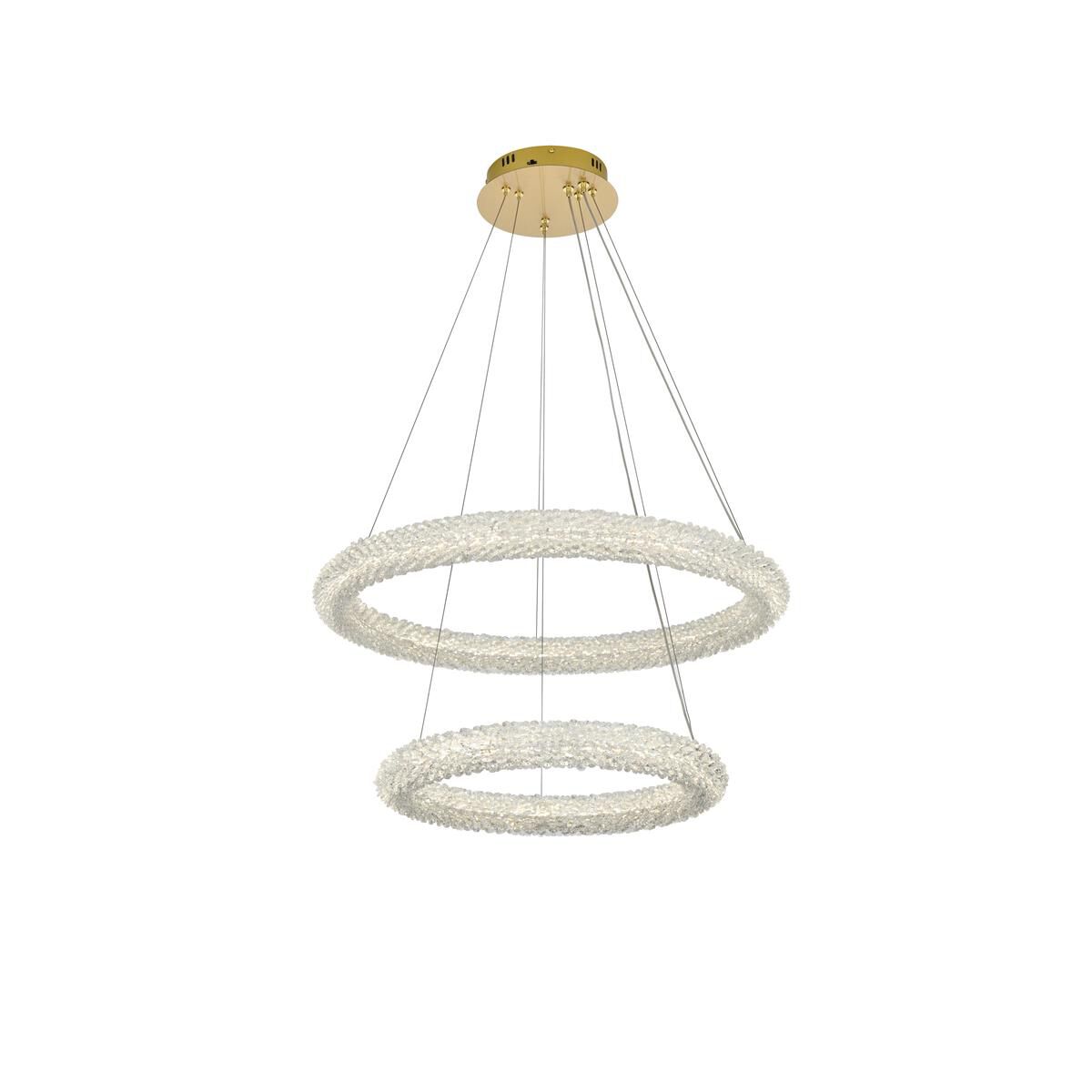 Bowen 28 Inch Chandelier by Elegant Lighting