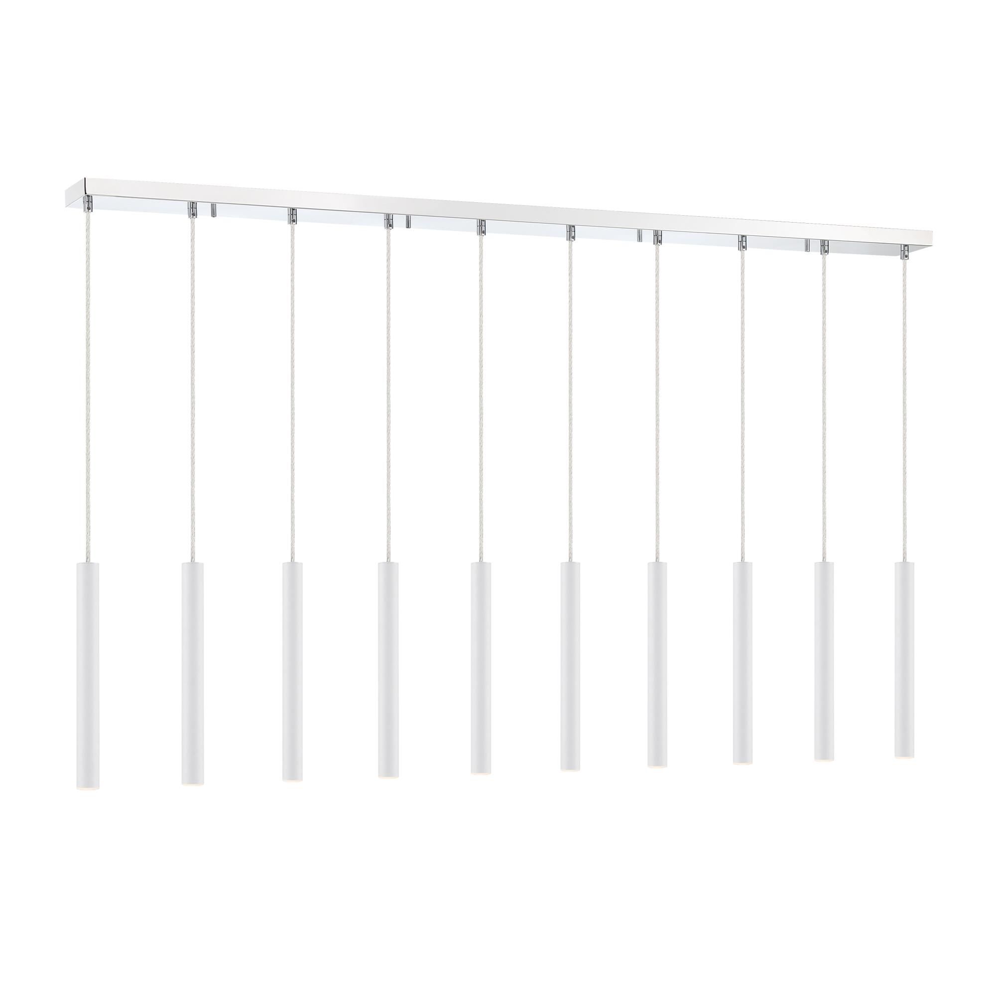 Shown in Chrome finish and Steel glass and Steel shade