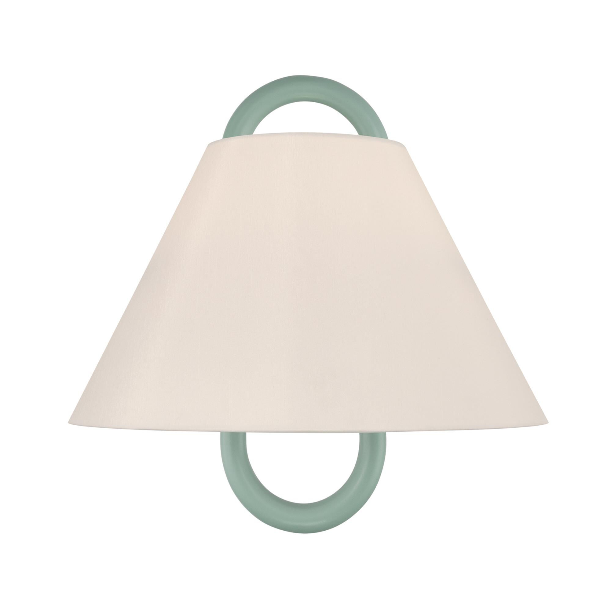 Shown in Vibrant Gold finish and Fabric glass and Fabric shade