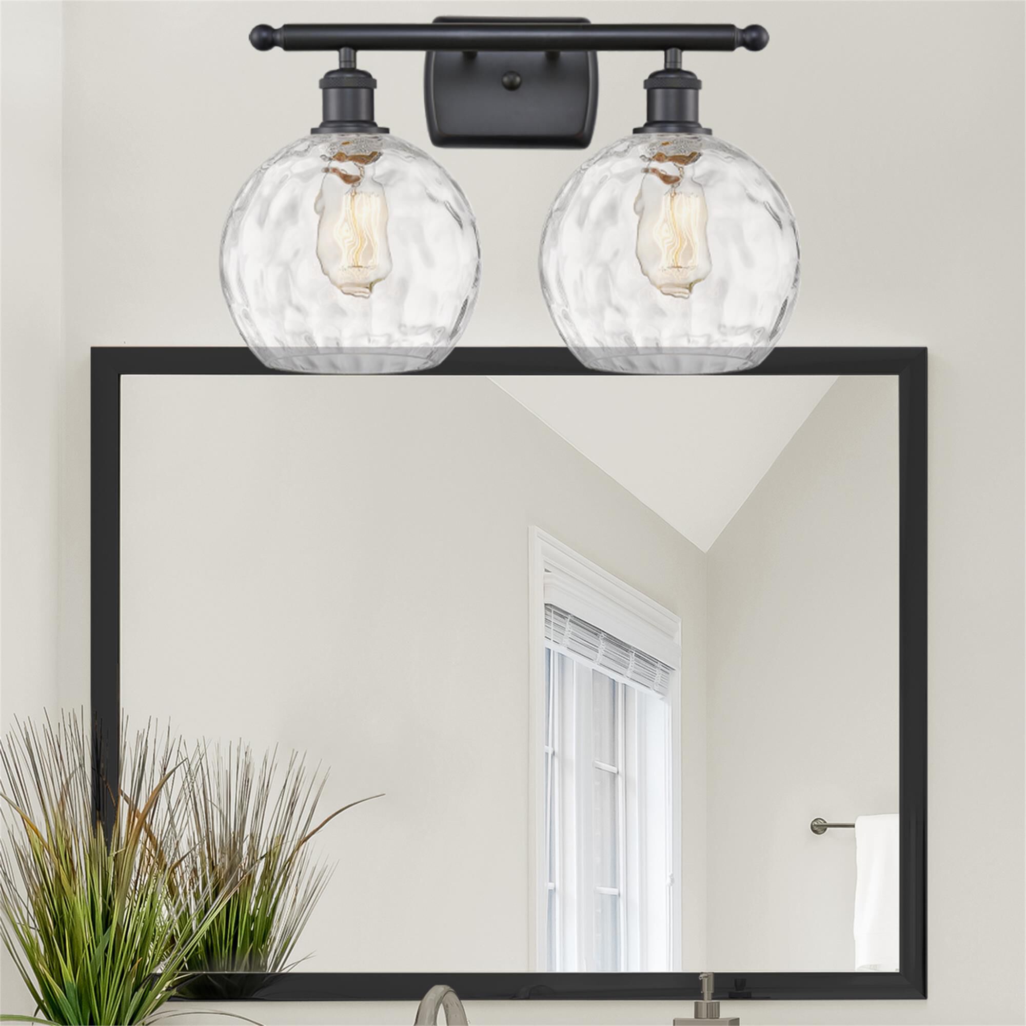 Bruno Marashlian Athens Water Glass 18 Inch 2 Light Bath Vanity Light by Innovations Lighting